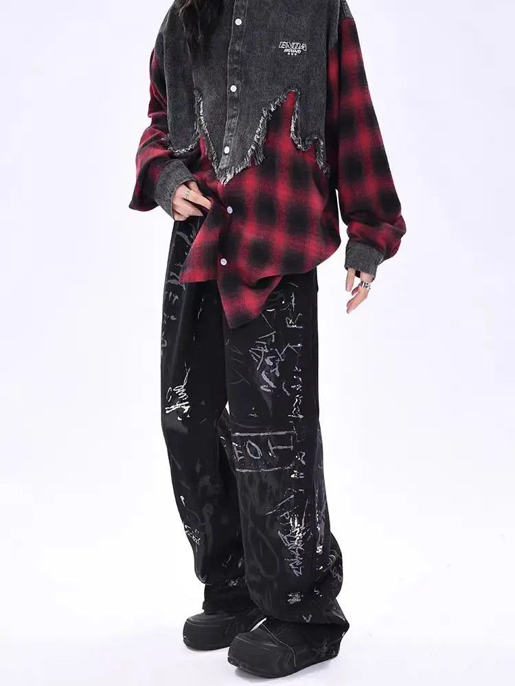 Designer × Japanese Brand Vintage Streetwear Hip Hop Loose Casual Pants Size US 33 - 3 Thumbnail