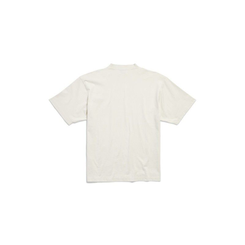 Balenciaga o1mt1gz1225 BB Classic Balenciaga T-Shirt Medium Fit Cream Size US M / EU 48-50 / 2 - 4 Thumbnail
