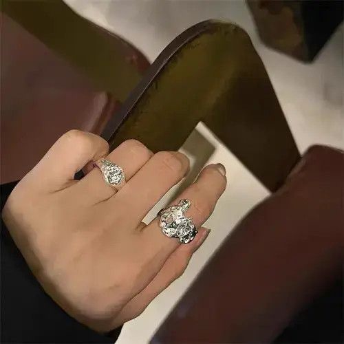 Designer × Handmade × Ring Of Fire Vintage half-open ring Size ONE SIZE - 1 Thumbnail