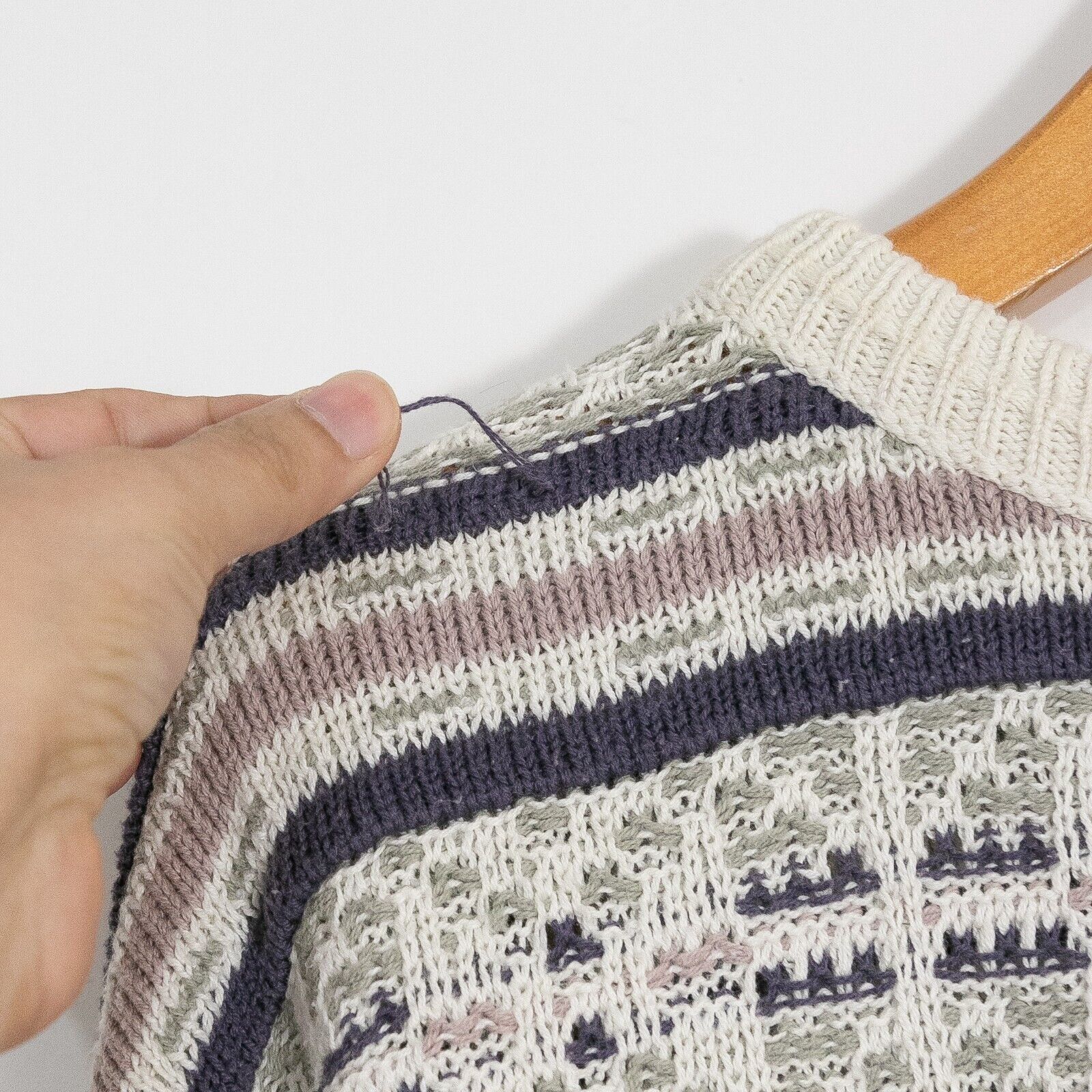 Jantzen × Vintage Vintage Jantzen Striped Abstract Pattern Sweater Mens Large Size US L / EU 52-54 / 3 - 4 Thumbnail