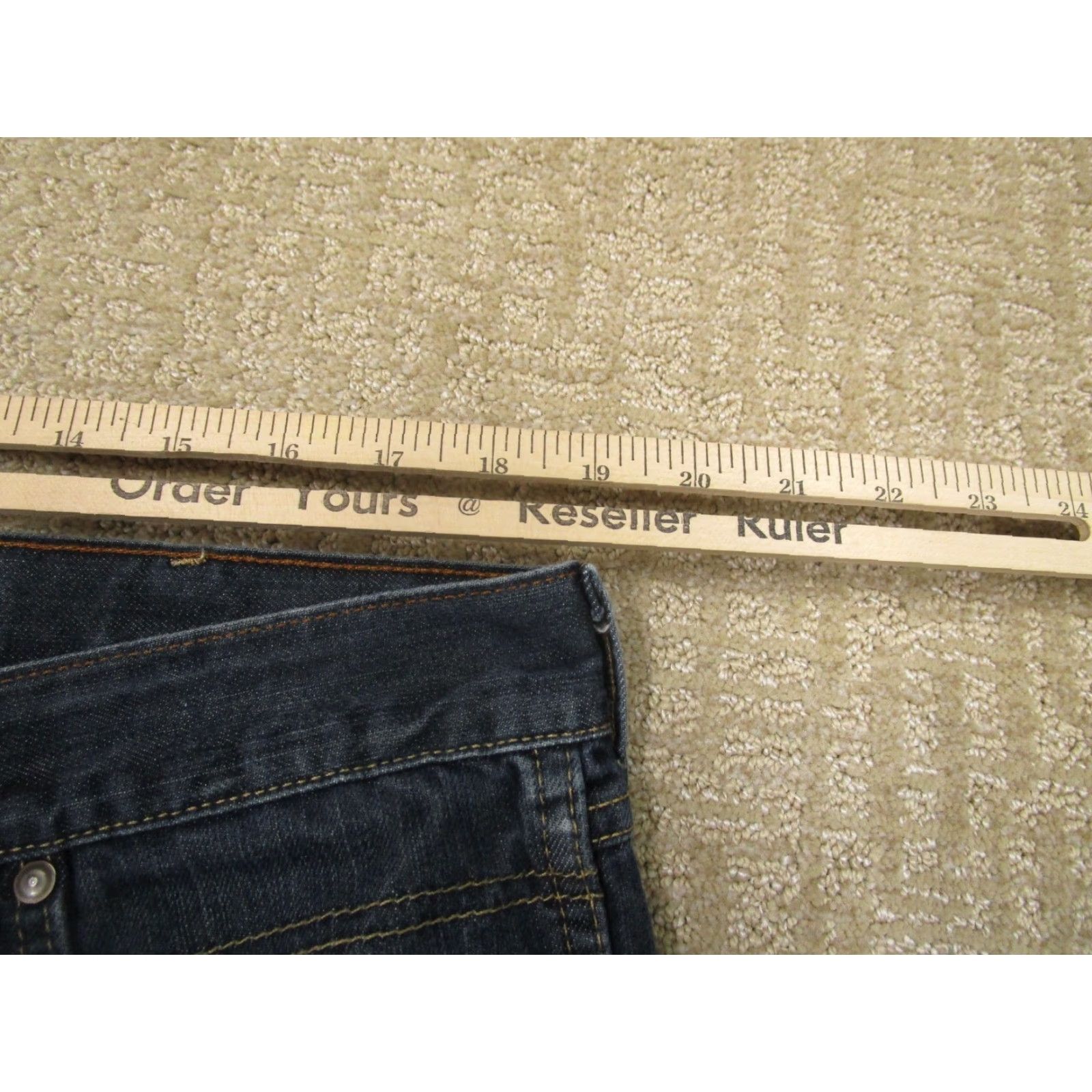 Wrangler Wrangler Retro Jeans Mens 38x32 Blue Bootcut Western Denim Jeans 5-Pocket Dark Wash Pants Jeans Mens Size US 38 / EU 54 - 5 Thumbnail