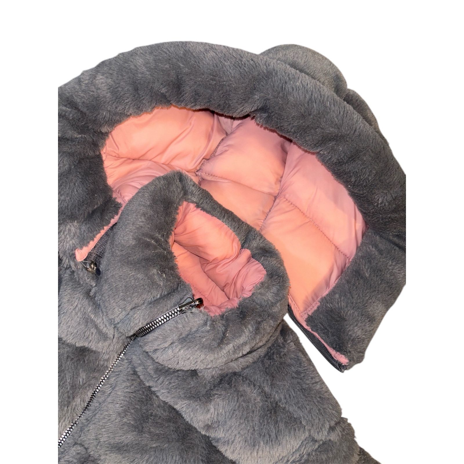 The Unbranded Brand Reversible Grey and Pink Puffer Jacket Size Small Size S / US 4 / IT 40 - 5 Thumbnail