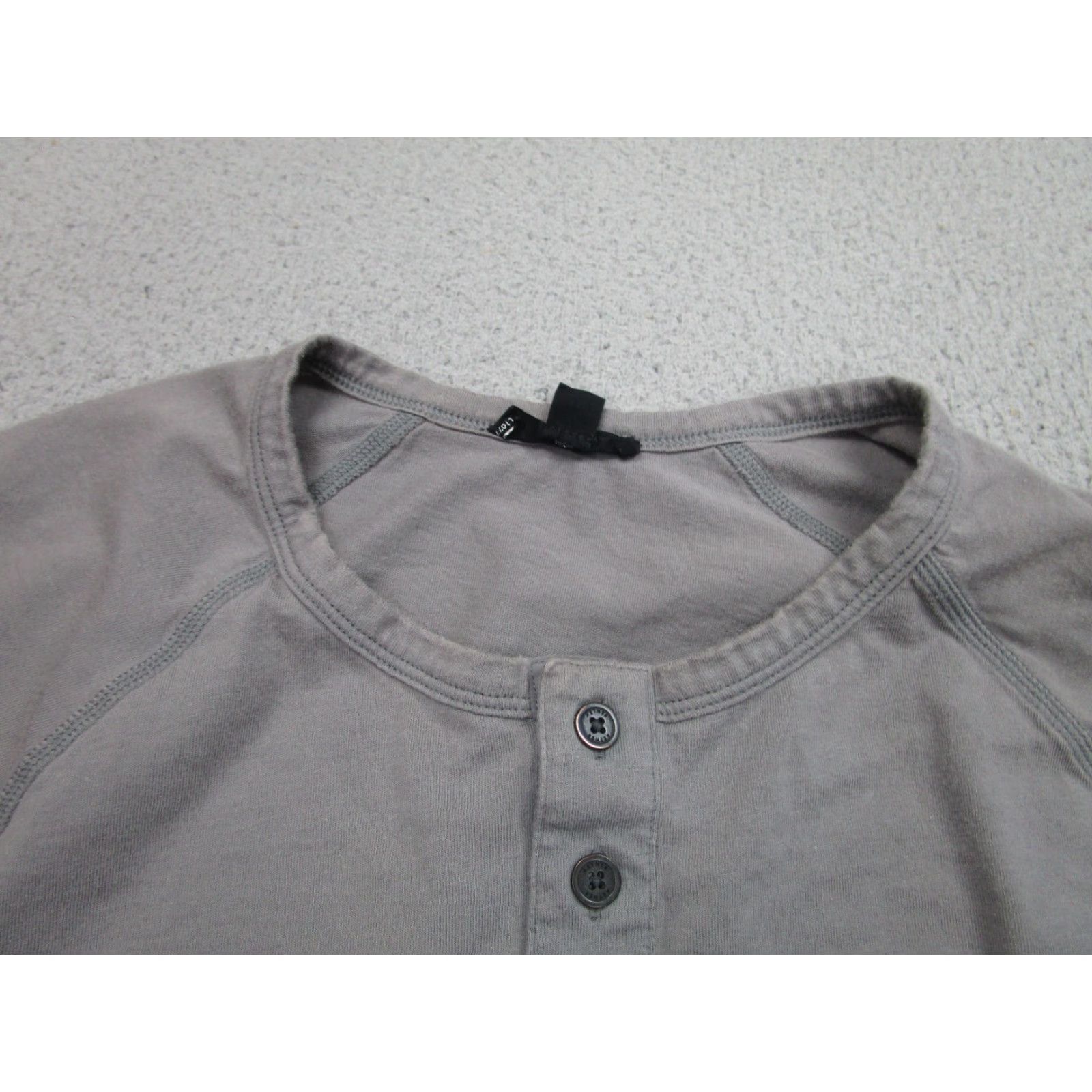 Vintage Aether Shirt Mens XL Gray Long Sleeve Supima Cotton Henley Tee Crewneck Casual Size US XL / EU 56 / 4 - 4 Thumbnail