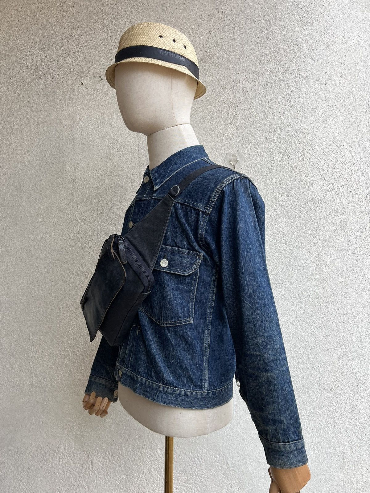 Porter RARE! Porter by Yoshida Waxed Canvas Leather Chest Bag Size ONE SIZE - 22 Thumbnail
