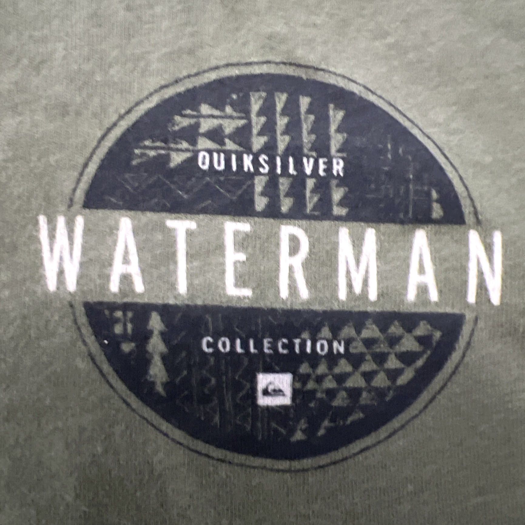 Quiksilver VINTAGE Quiksilver Waterman Collection Shirt Men’s L Green Surfer Graphic Print Short Sleeve Crew Neck T-Shirt Beac h Surf Mens Size US L / EU 52-54 / 3 - 2 Thumbnail