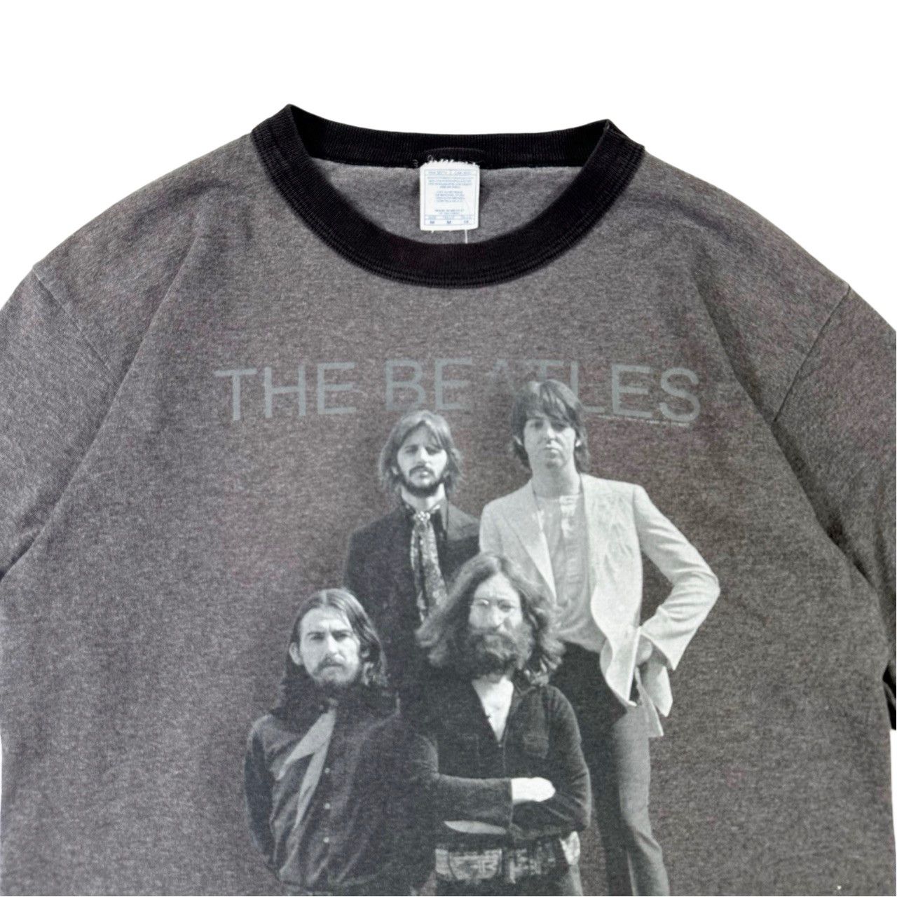 Vintage Vintage 00s The Beatles Big Print Ringer T Shirt Size US M / EU 48-50 / 2 - 2 Thumbnail