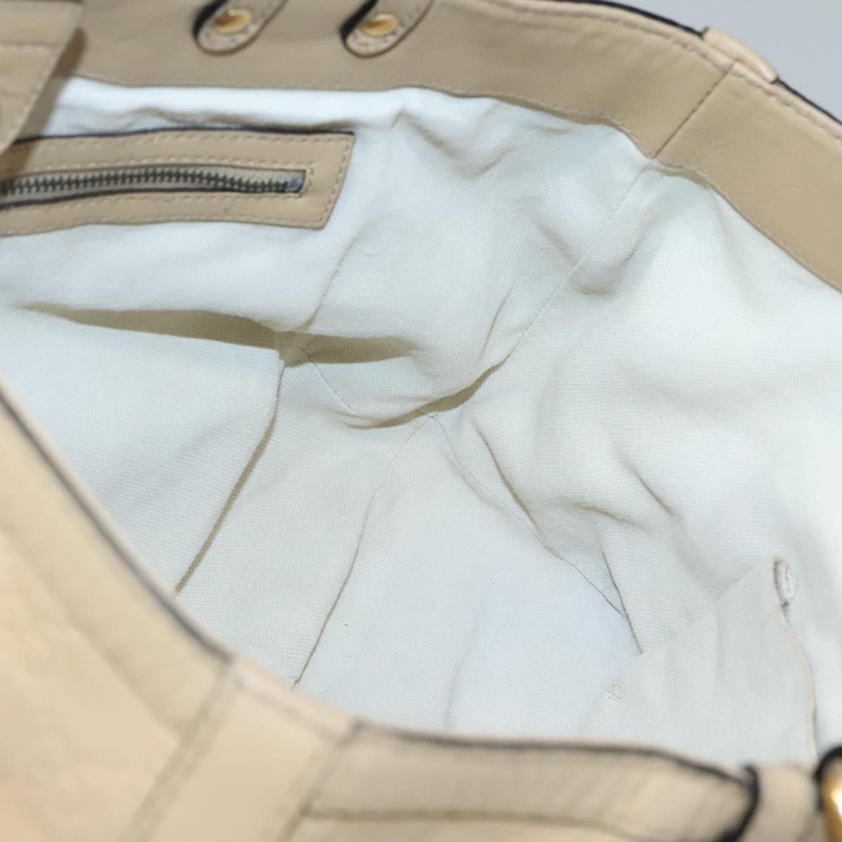 Gucci GUCCI GG Canvas Guccissima Tote Bag Leather Beige Gold Size ONE SIZE - 16 Thumbnail