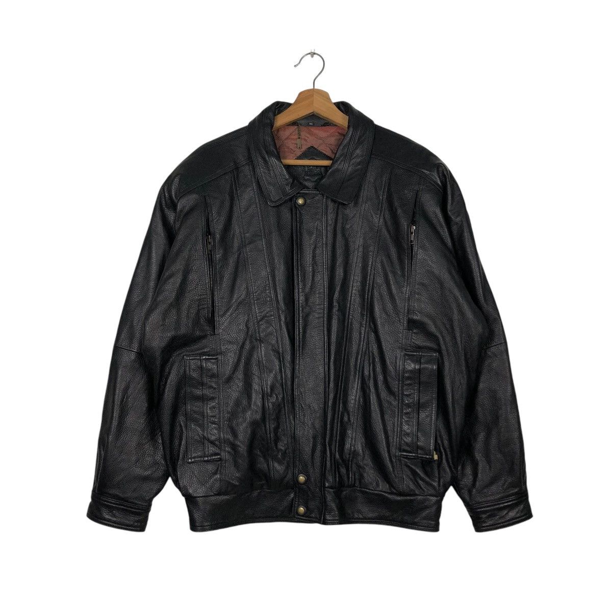 Aero Leathers VINTAGE BIKER GENUINE LEATHER JACKET ECHT LEDER ISSEY MIYAKE Size US M / EU 48-50 / 2 - 3 Thumbnail
