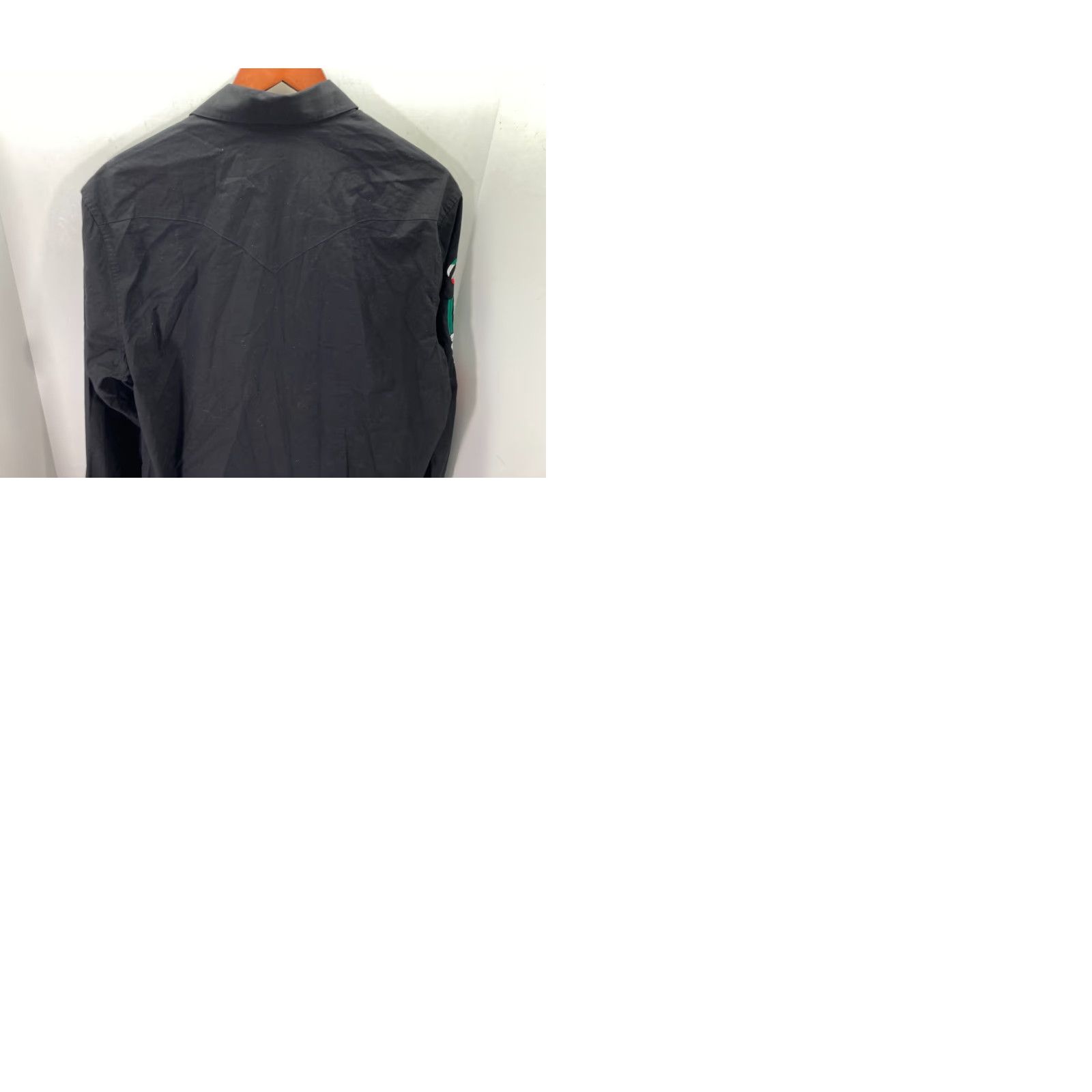 Denime Rock & Roll Denim Western Shirt Mens M Black Snap Front Cowboy Embroidered Logo Long Sleeve Size US M / EU 48-50 / 2 - 9 Thumbnail