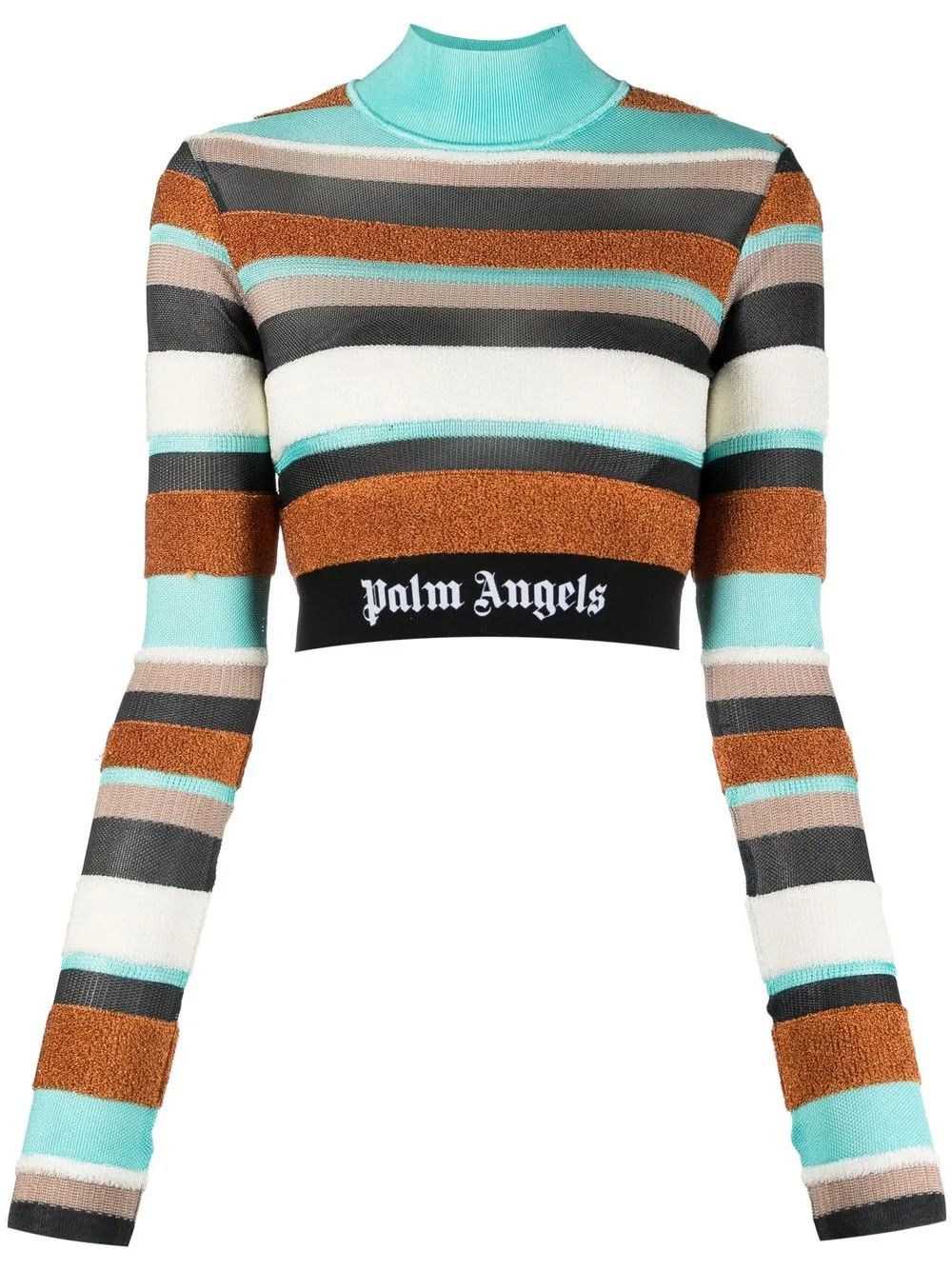 Palm Angels o1y1225 Turtleneck Sweater in Multicolor Size L / US 10 / IT 46 - 1 Thumbnail