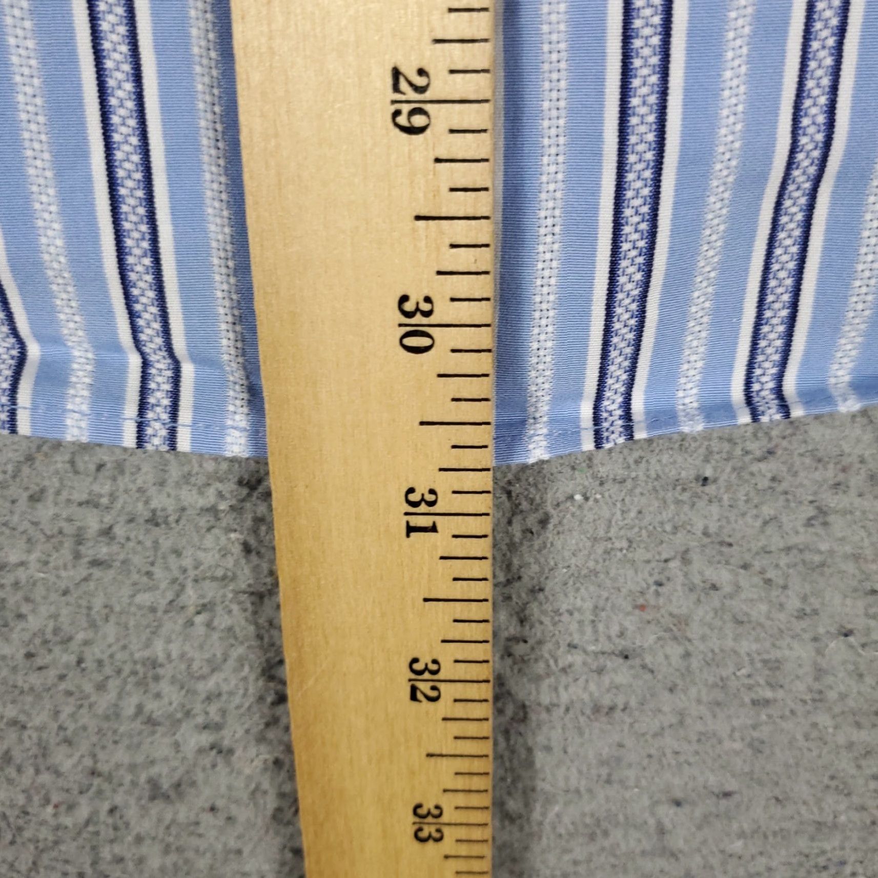 BUGATCHI Bugatchi Shirt Mens Large Blue Striped Button-Up Long Sleeve Classic Fit Button Up Casual Formal Workwear Size US L / EU 52-54 / 3 - 4 Thumbnail