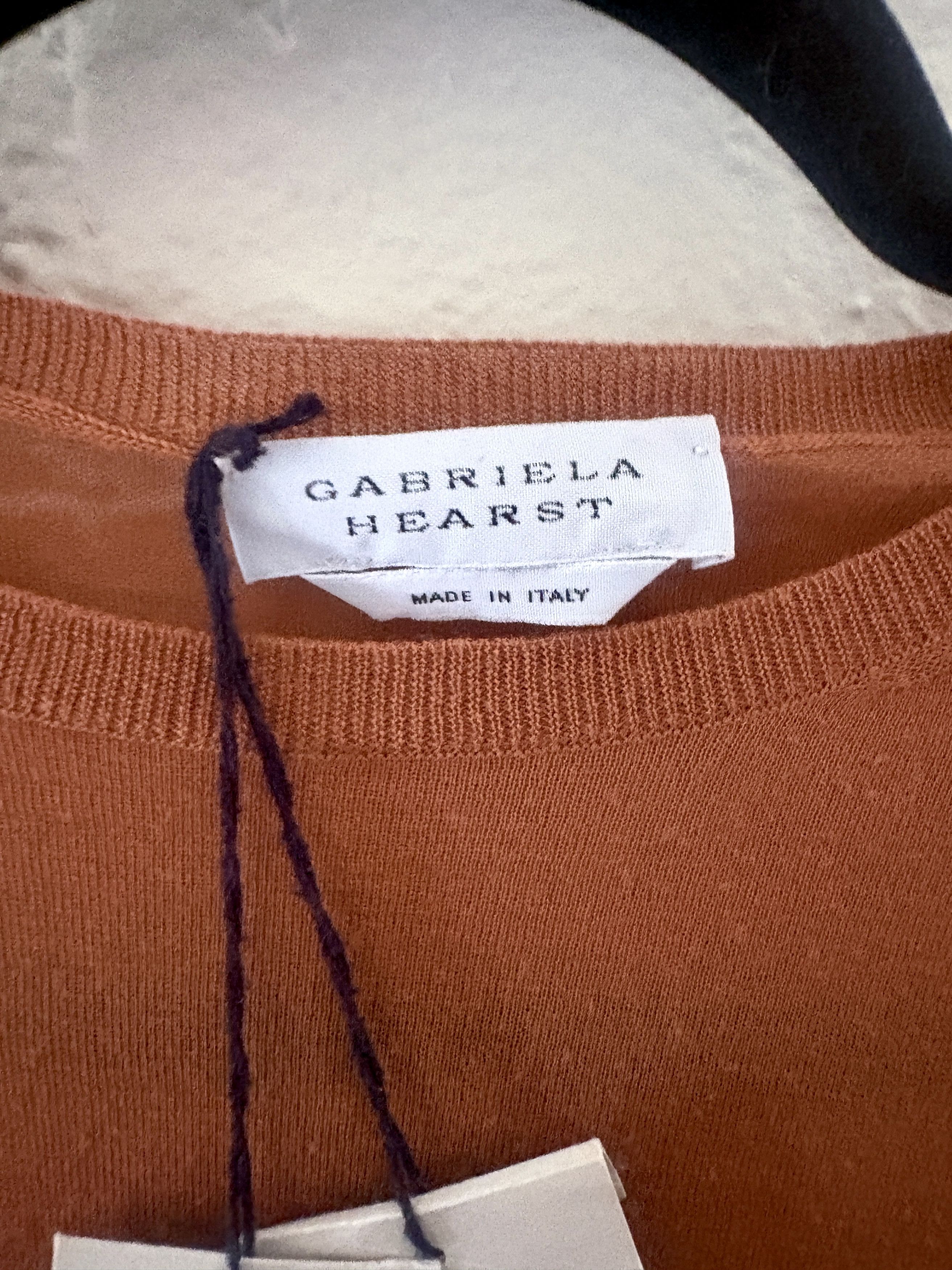 Gabriela Hearst BNWT Gabriela Hearst “Jane” Cashmere Knit Top in Copper Size S / US 4 / IT 40 - 2 Thumbnail