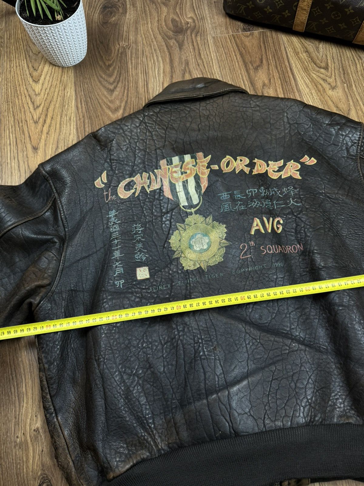Avirex Vintage leather jacket Avirex “Chinese Order” original item Size US XL / EU 56 / 4 - 7 Thumbnail