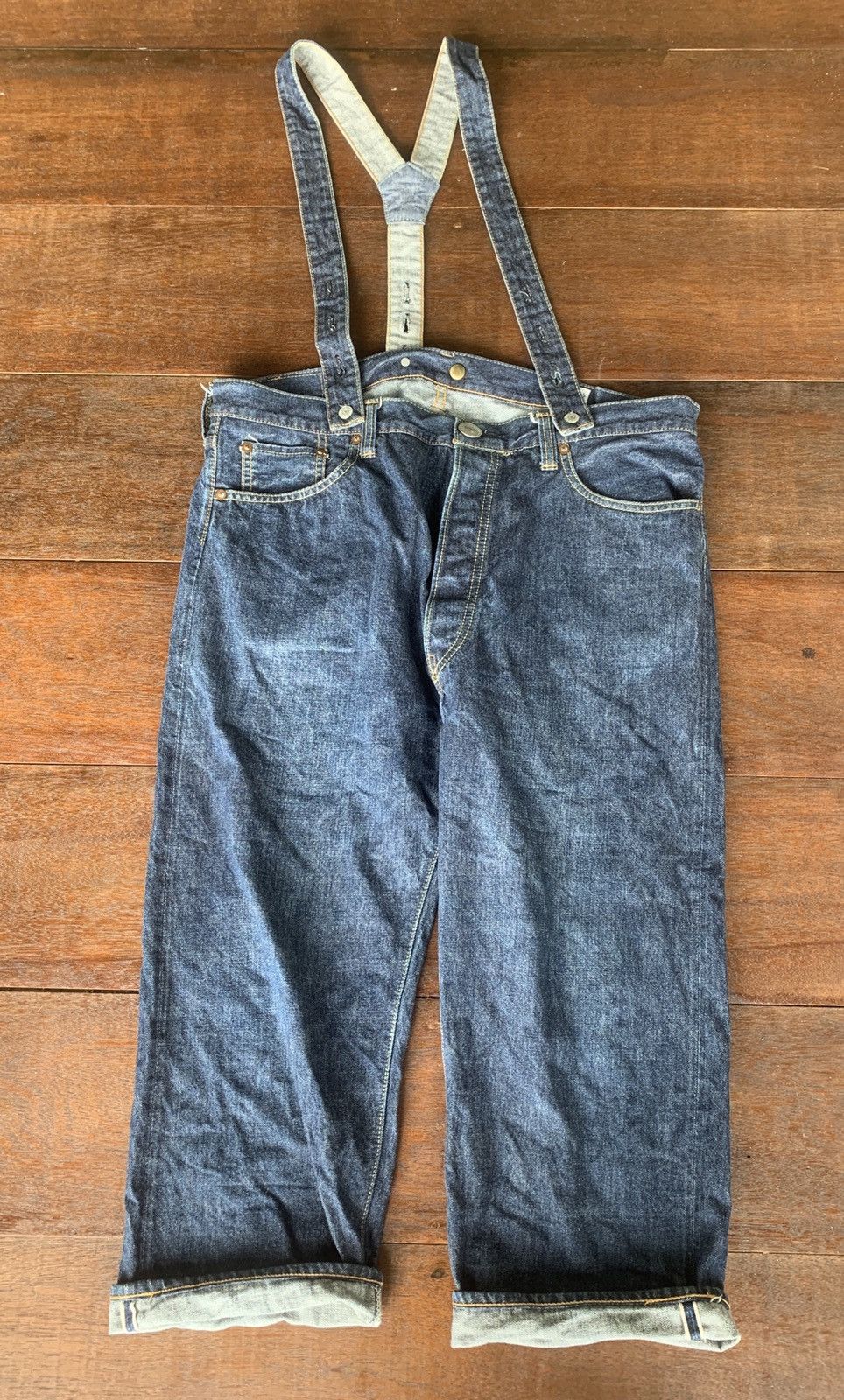 Japanese Brand × Orslow Orslow Japan selvedge denim jump suit like new Size US 43 - 2 Thumbnail