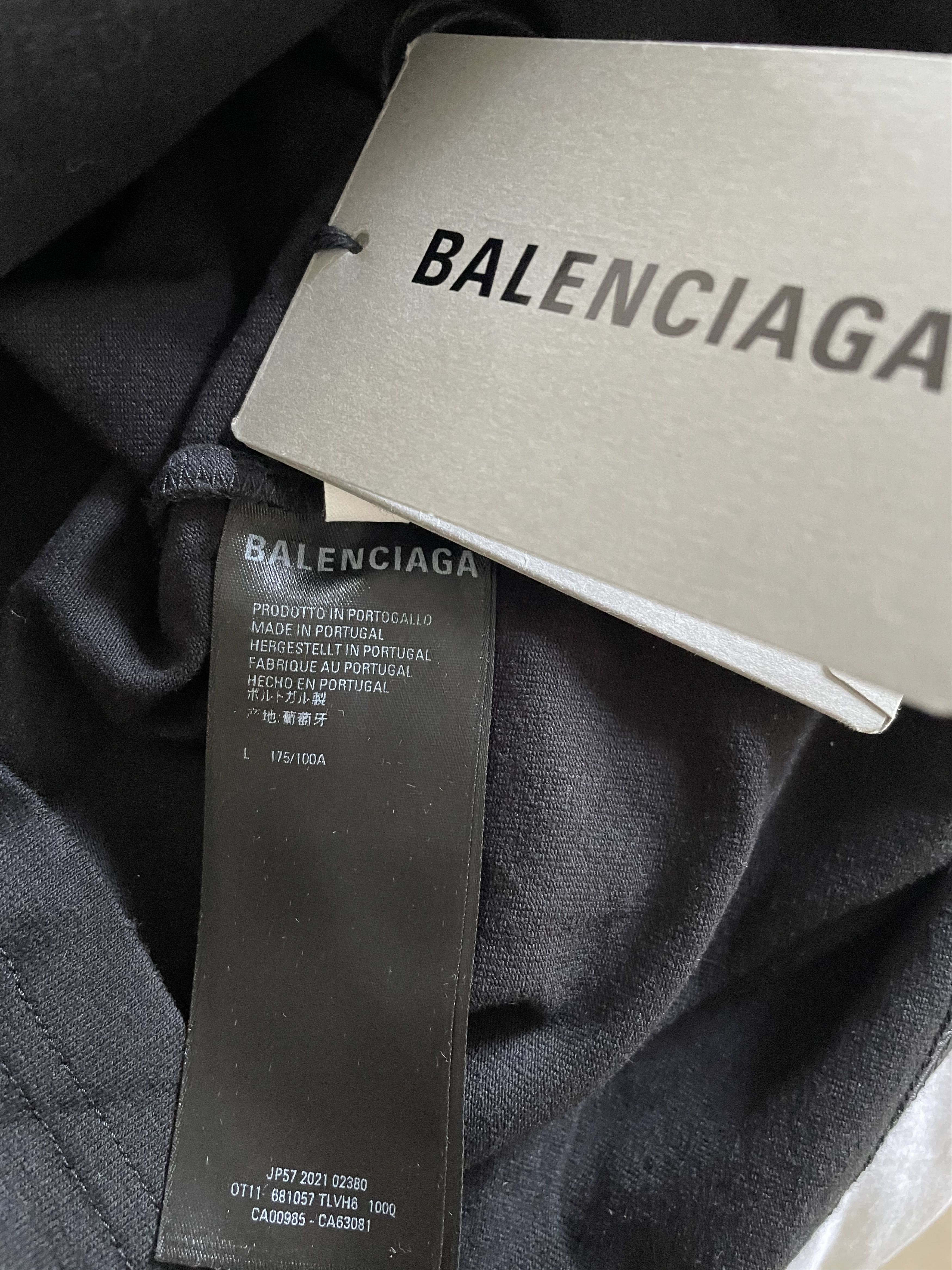 Balenciaga Bebe Rhinestone Logo Stretch Cotton Unisex Small Fit T-Shirt Size US L / EU 52-54 / 3 - 6 Thumbnail