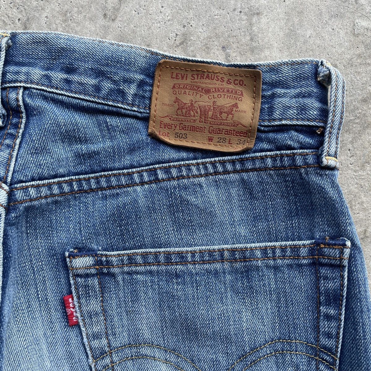 Levi's W28x34.5 Vintage Levi’s 503 Jeans Faded Denim Pants Size US 28 / EU 44 - 11 Thumbnail