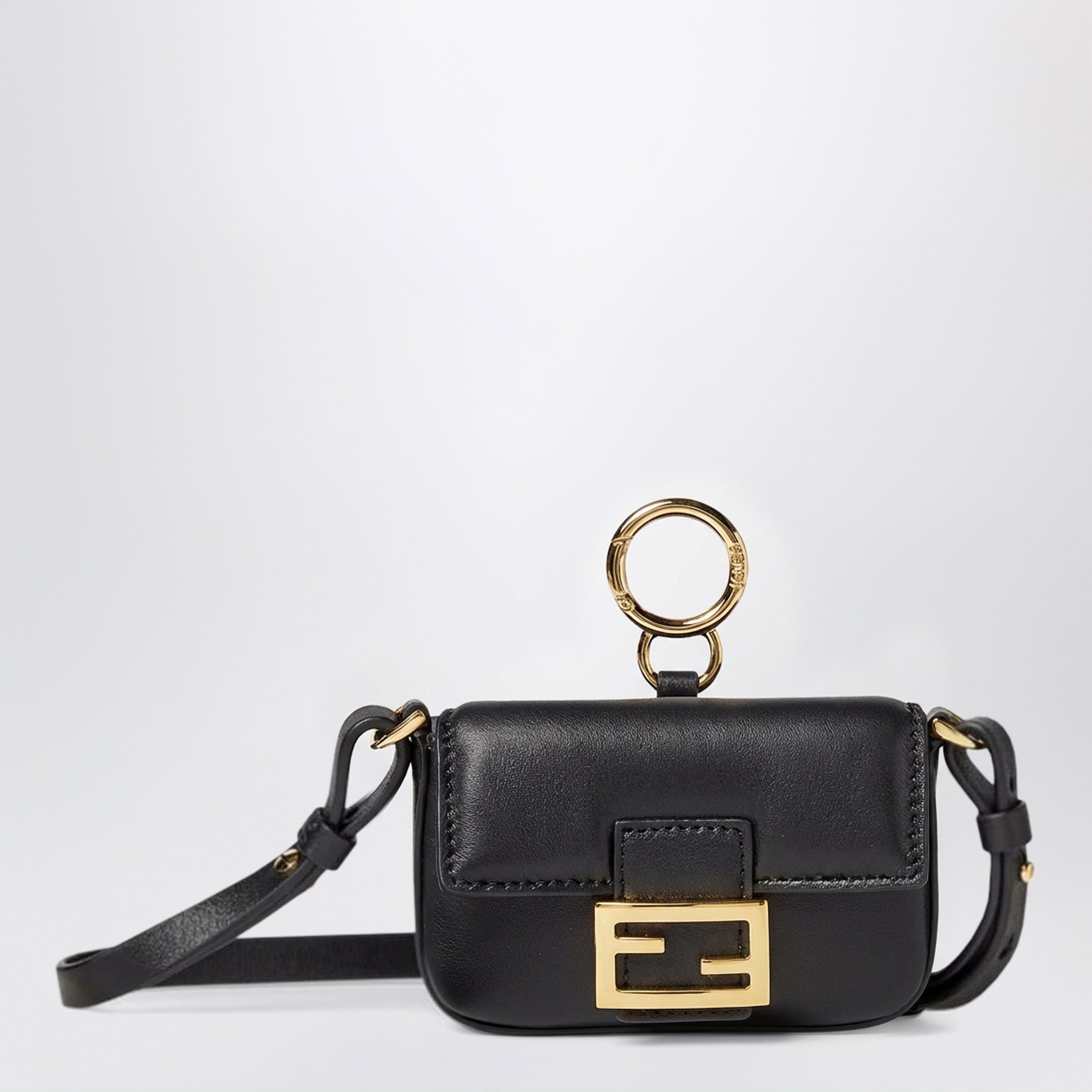 Fendi Fendi Nano Baguette Charm Black Size ONE SIZE - 1 Thumbnail