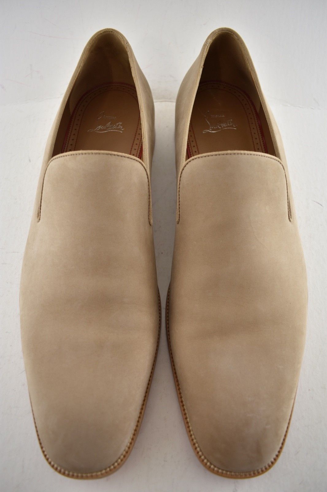 Christian Louboutin Mens Danny Flex Flat Lionne Beige Calf Dress Loafer 42 9 Size US 9 / EU 42 - 8 Thumbnail