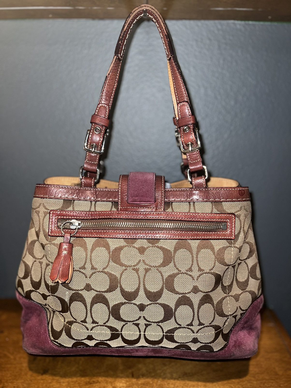 Coach Coach Womens F04Q-7056 Purple Pink Brown Size ONE SIZE - 13 Thumbnail