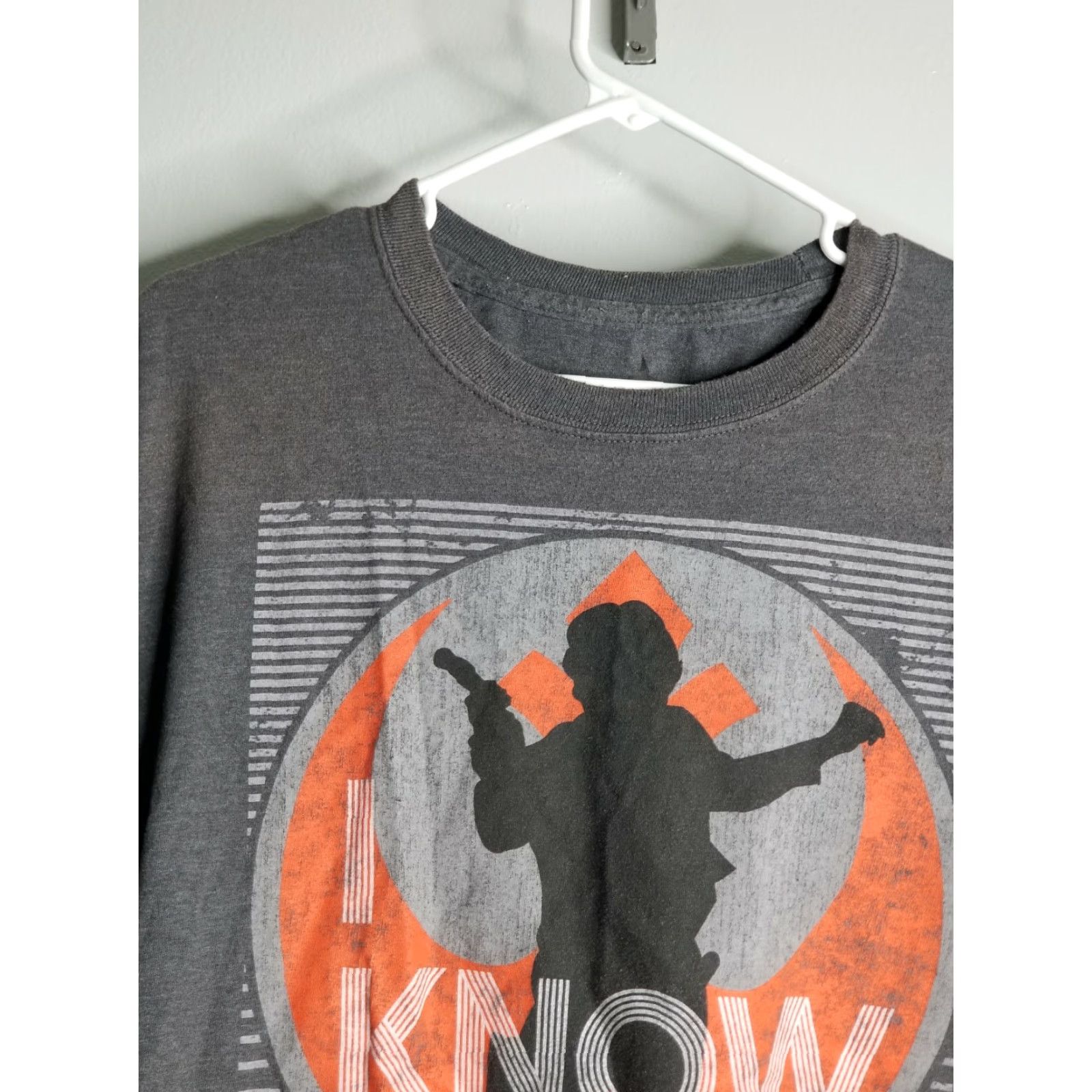 Star Wars Disney Parks Star Wars Shirt Mens XL Grey Hans Solo Logo Distressed Pair-fect T Shirt Star Wars Theme Men’s XL Grey Distressed Logo Tee Size US XL / EU 56 / 4 - 2 Thumbnail