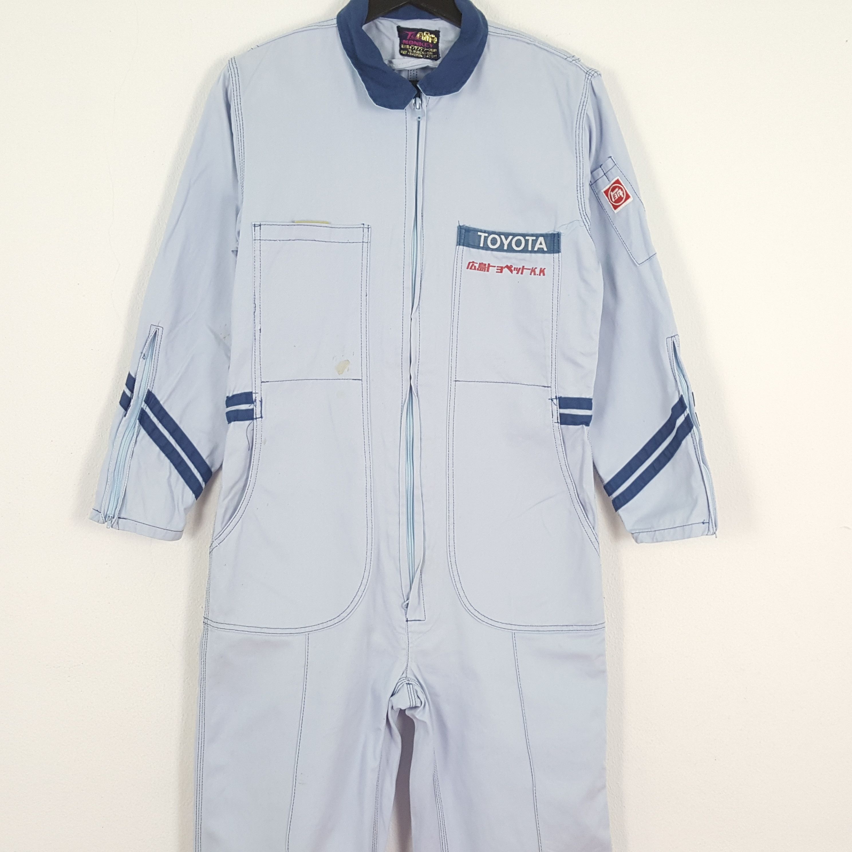 Vintage TOYOTA Japanese Motorsports Racing Workwear Coverall Jacket Size US S / EU 44-46 / 1 - 2 Thumbnail