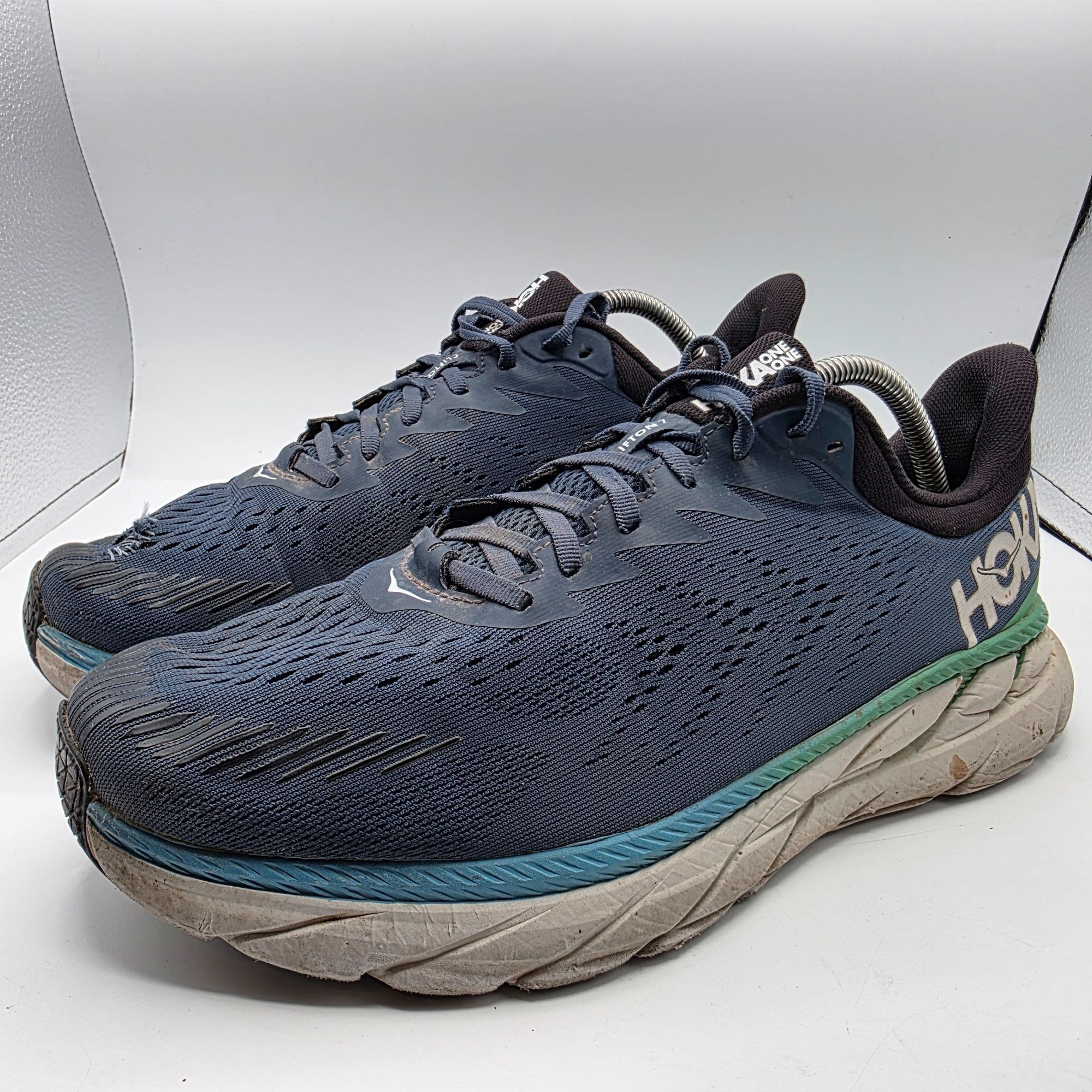Hoka Hoka One One Mens Size 12 2E Blue Athletic Shoes Running Wal Size US 12 / EU 45 - 3 Thumbnail