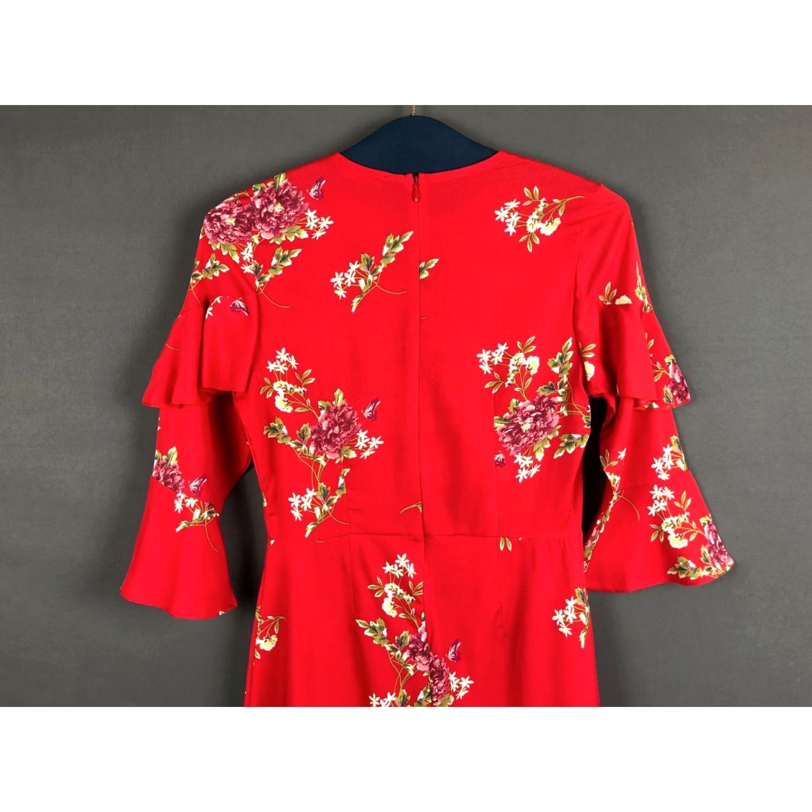 Dolce & Gabbana Dolce&Gabbana Romper Shirt Women Floral Red Viscose One-Size Summer Casual Party/Cocktail Size ONE SIZE - 3 Thumbnail