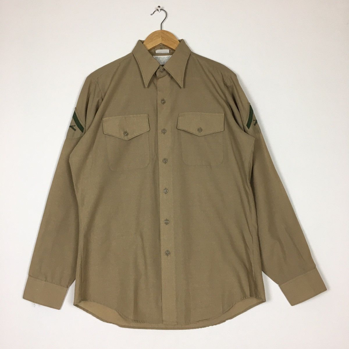 Vintage Vintage USMC Military Uniform Shirt 839 Long Sleeve Size US M / EU 48-50 / 2 - 1 Thumbnail