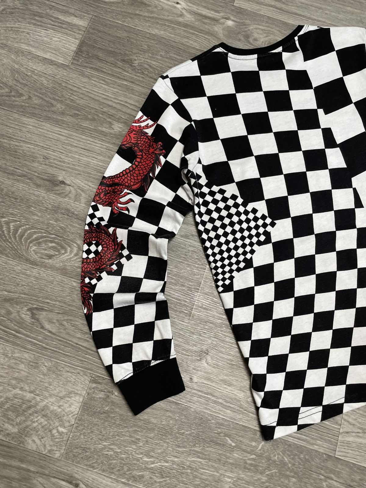 Airwalk Airwalk Long Sleeve Graphic Shirt Checkerboard Dragon Print Size US M / EU 48-50 / 2 - 13 Thumbnail