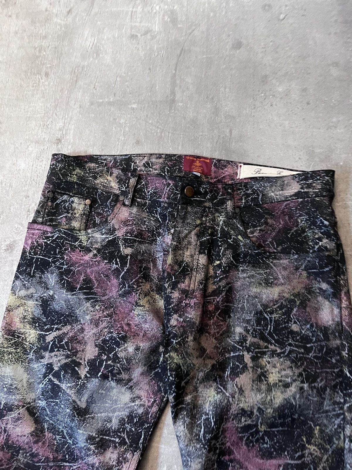 Vivienne Westwood Vivienne Westwood S/S 01 marbles jeans red label waxed feel Size US 32 / EU 48 - 4 Thumbnail