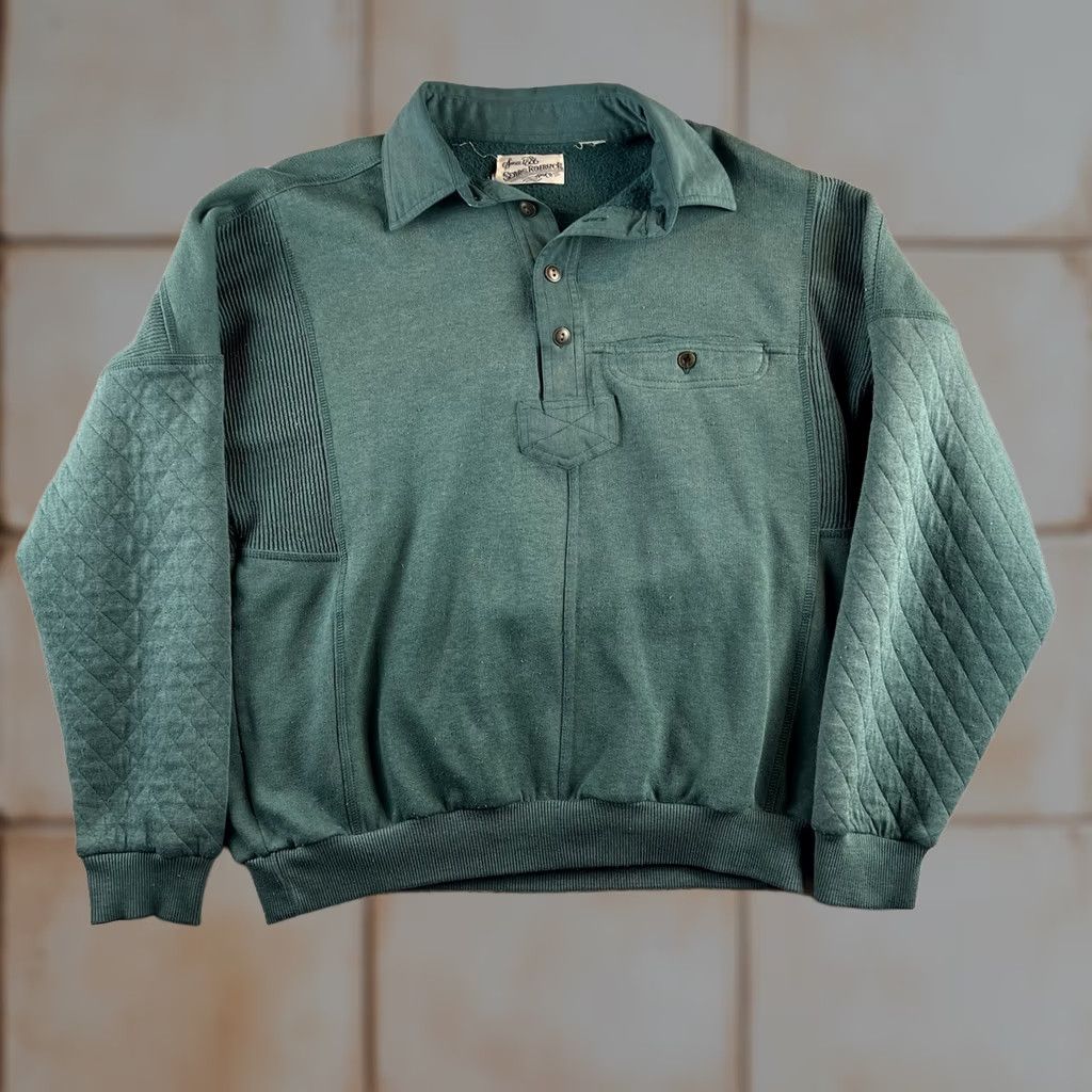 Sears VINTAGE Sears Roebuck and Co Sweatshirt Long Sleeve Mens XL Green 90s Pullover Size US XL / EU 56 / 4 - 1 Thumbnail