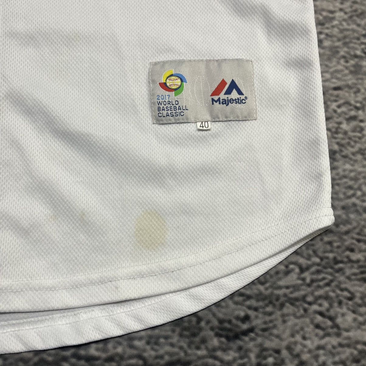 Majestic Puerto Rico Francisco Lindor World Baseball Classic Jersey Size US M / EU 48-50 / 2 - 8 Thumbnail