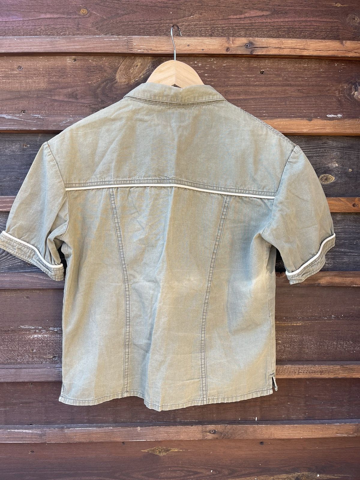 Mambo × Vintage 90’s Mambo Vintage military cargo khaki shirt pocket Size L / US 10 / IT 46 - 14 Thumbnail