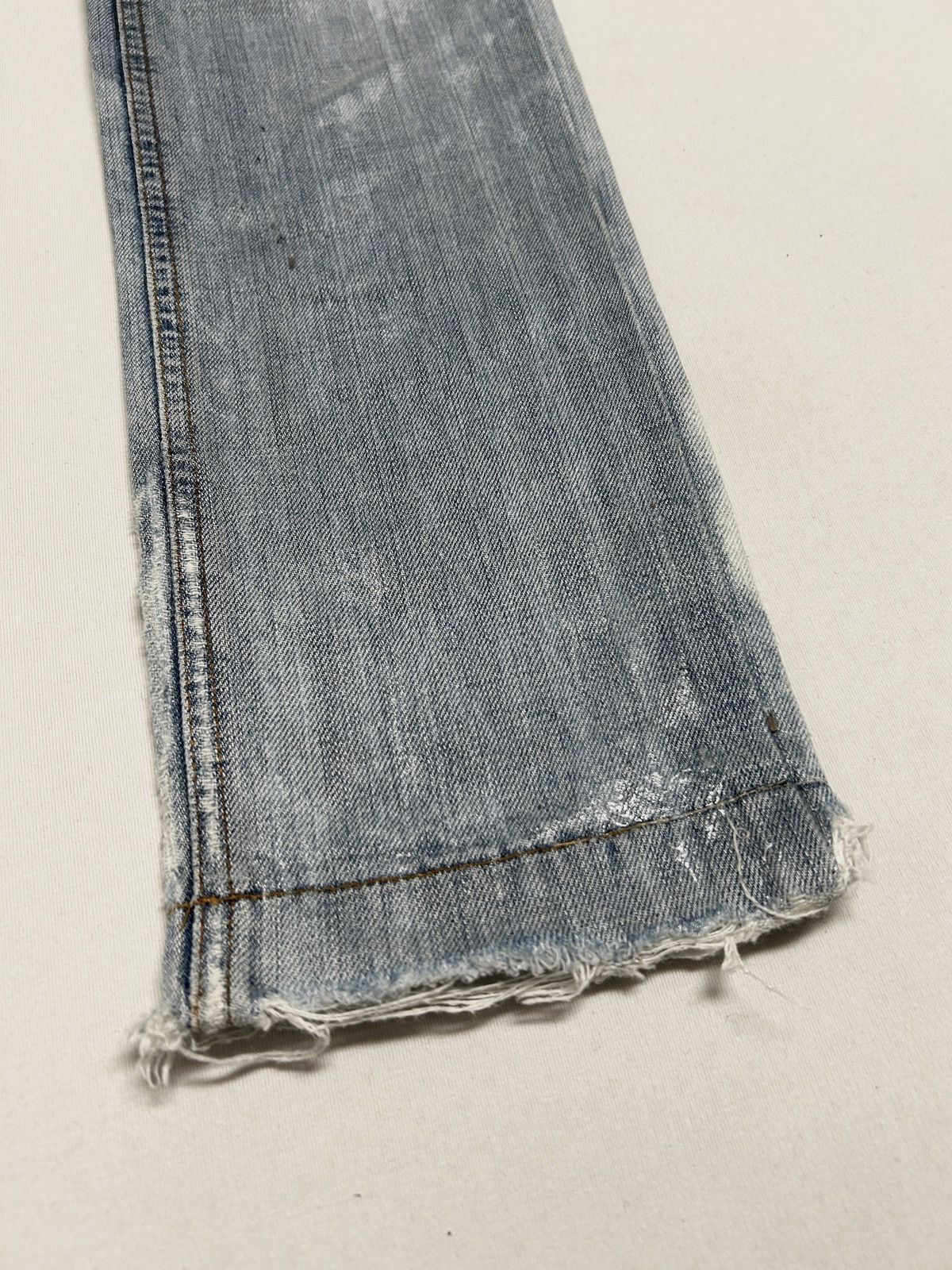 Dolce & Gabbana 2000s Distressed Waxed Denim Size US 30 / EU 46 - 12 Thumbnail
