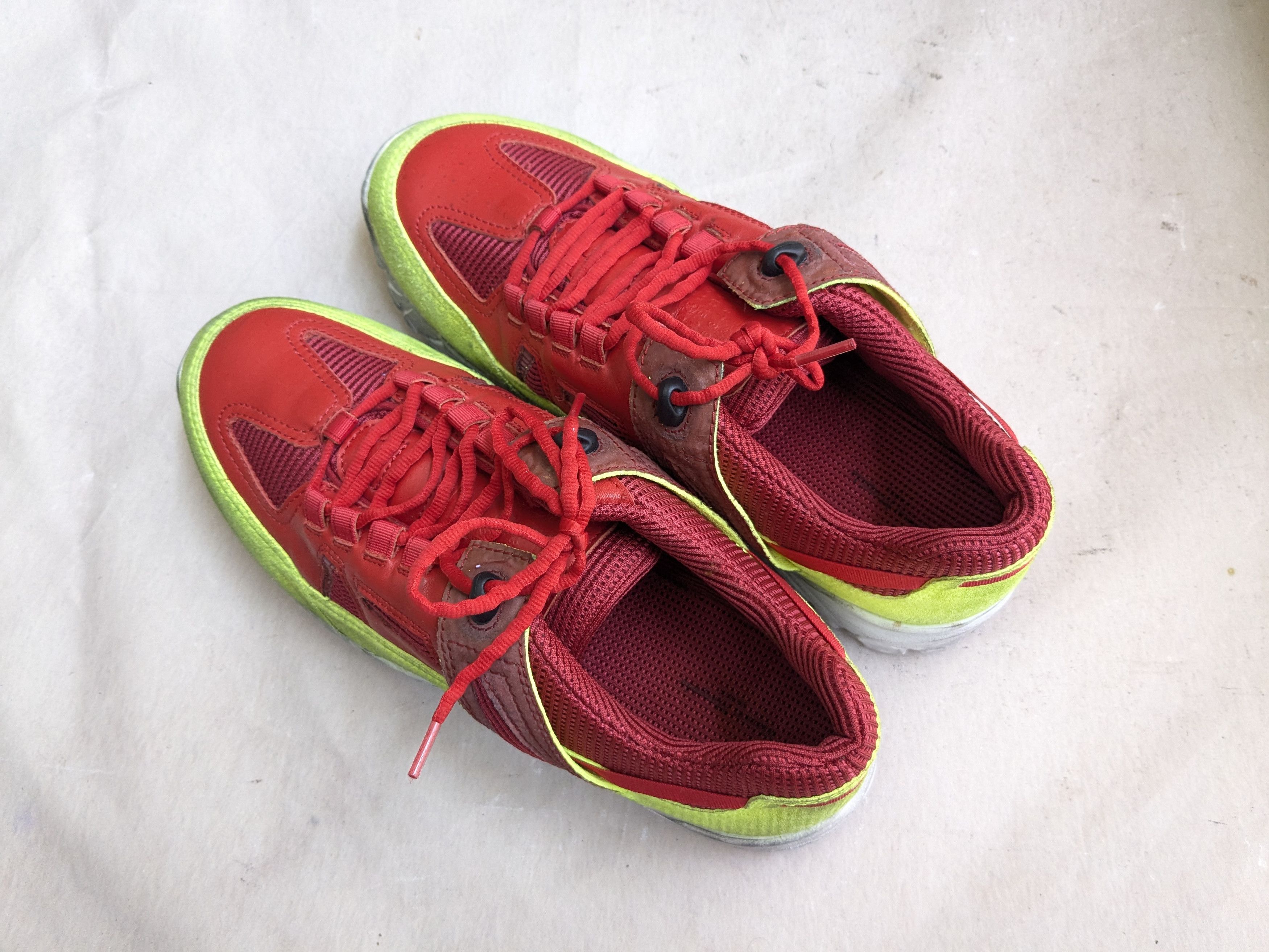 Maison Margiela Maison Margiela Security Sneakers Green Red 13 46 Size US 13 / EU 46 - 10 Thumbnail