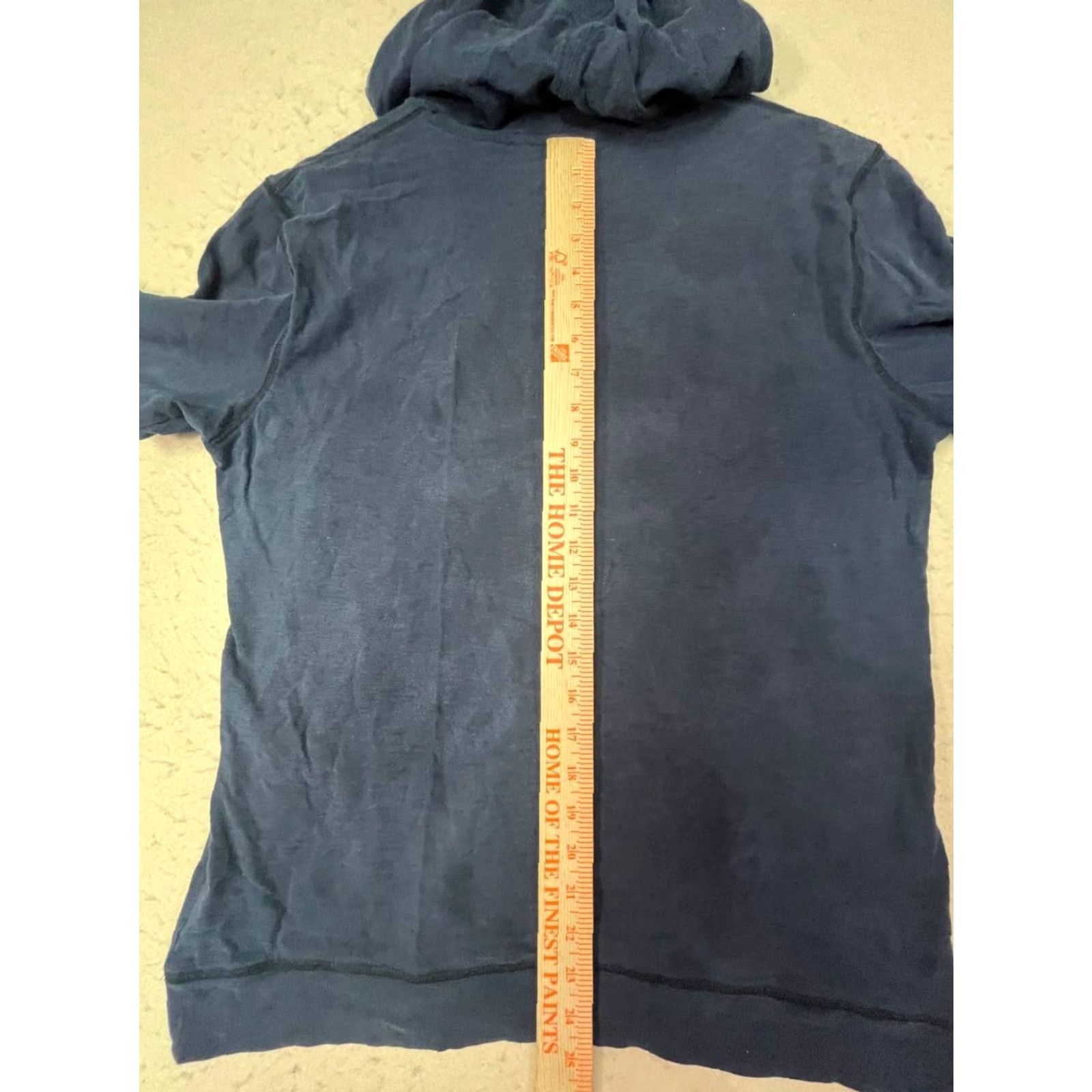 Banana Republic Banana Republic Hoodie Mens Medium Navy Blue Logo Pullover Cotton Garment Dye Solid Knit Casual Preppy Classic Winter Fall Spring Size US M / EU 48-50 / 2 - 4 Thumbnail