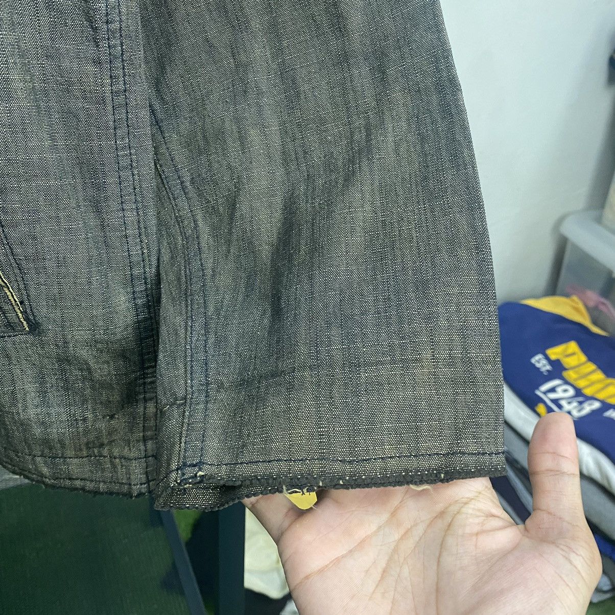 Beams Plus × Japanese Brand Beams Reconstruct Denim Black Jacket Size US M / EU 48-50 / 2 - 8 Thumbnail