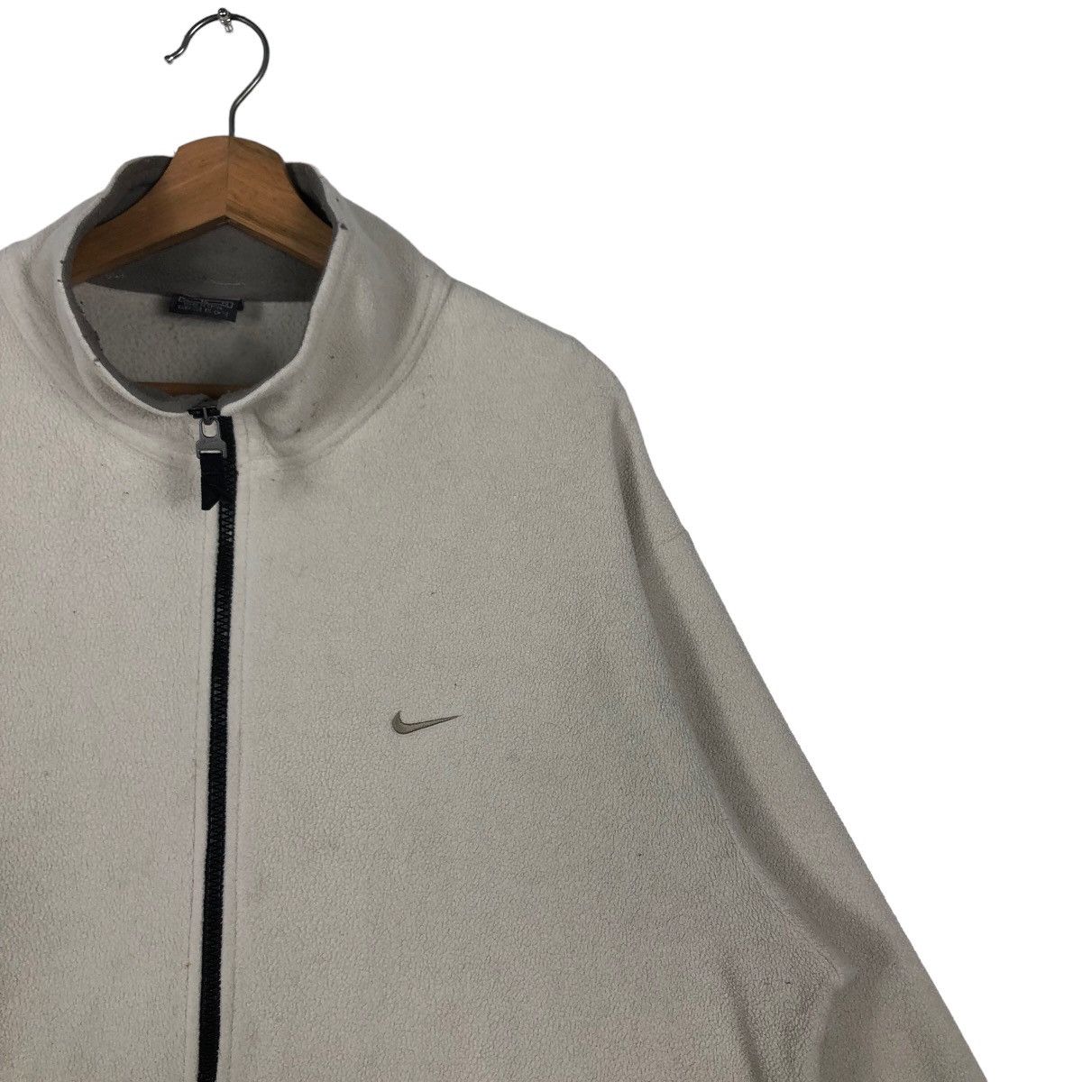 Nike × Vintage 🔥90’s Vintage Nike Zipper Fleece Jacket Size US XL / EU 56 / 4 - 5 Thumbnail