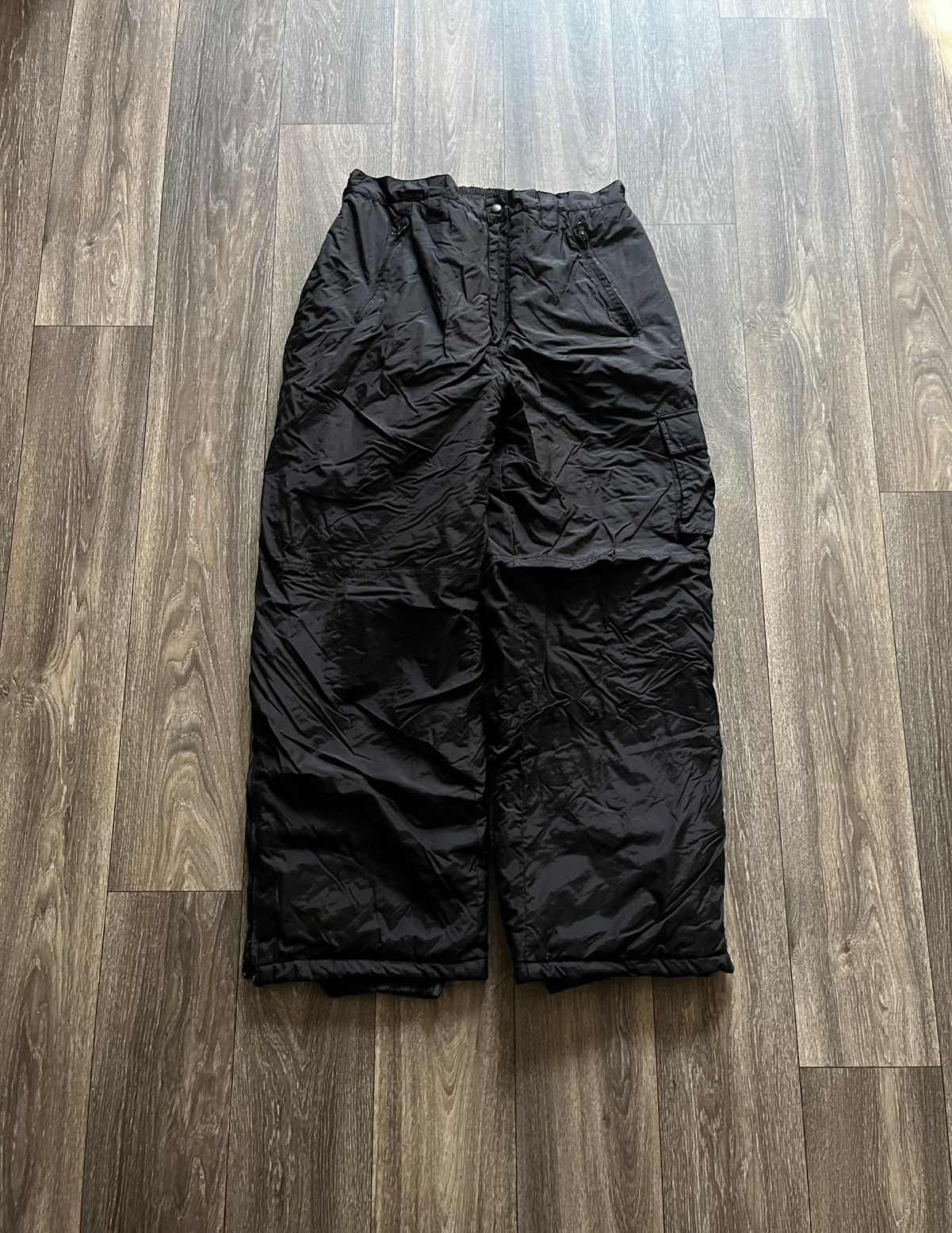 Vintage Black Multi Pocket Insulated Pants Size US 32 / EU 48 - 1 Thumbnail