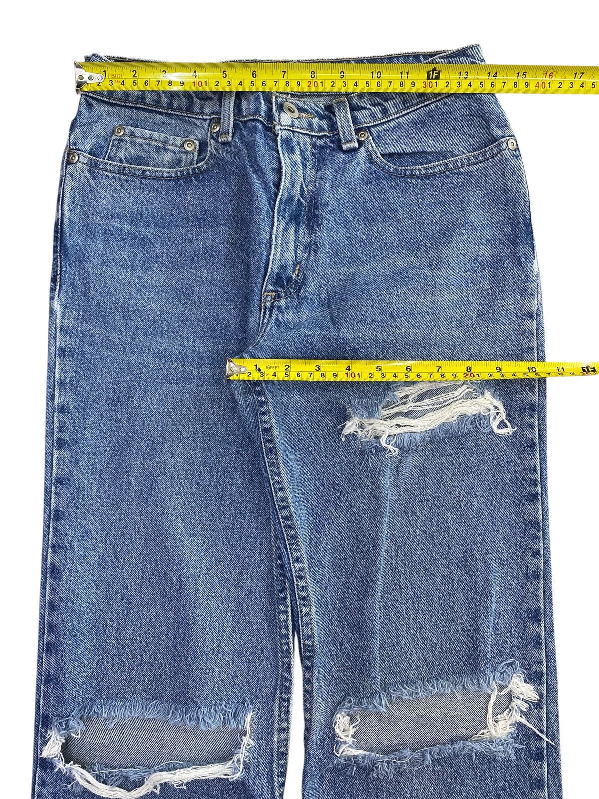 Other B.Moss Brand Blue Acid Wash Style Ripped Jeans Size US 28 / EU 44 - 5 Thumbnail
