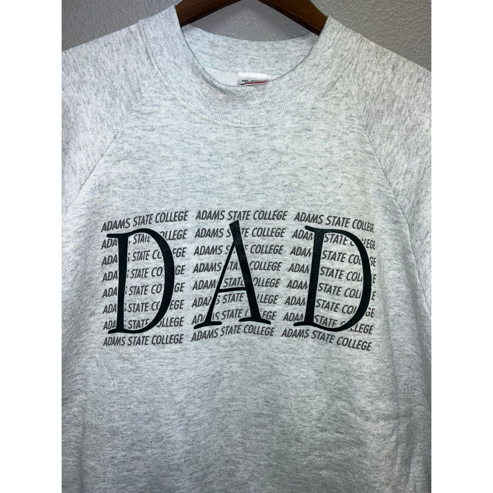 Fruit Of The Loom Vintage Adams State College Sweatshirt Crewneck Dad Gray 2XL Size US XXL / EU 58 / 5 - 2 Thumbnail
