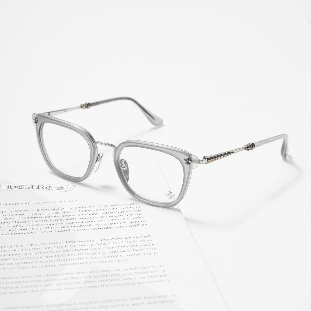 Chrome Hearts CHROME HEARTS STRAPADICTOME MATTE GRAPHITE / SHINY SILVER Size ONE SIZE - 1 Thumbnail