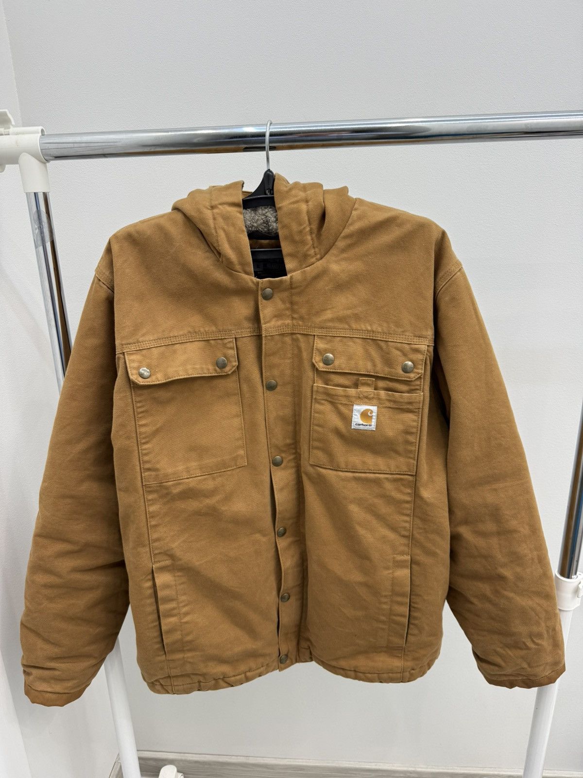 Carhartt Relaxed Fit Washed Duck Sherpa-Lined Utility Jacket