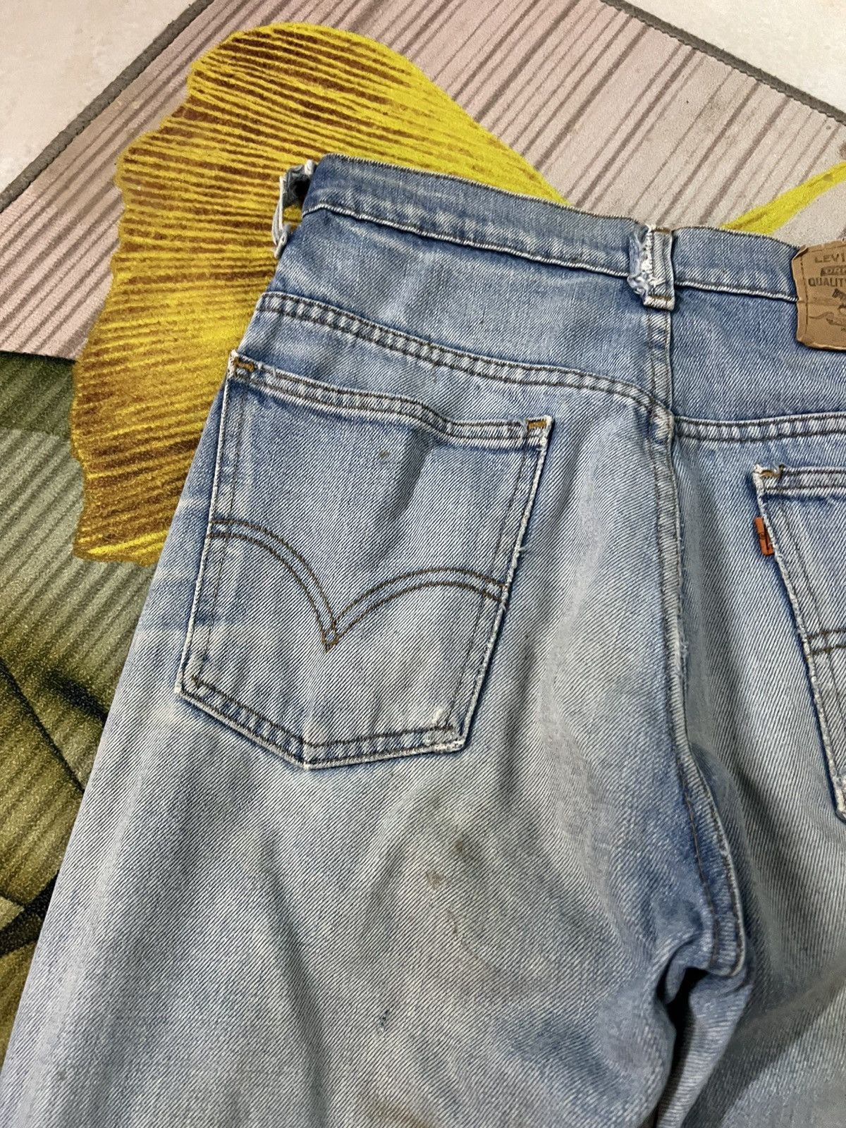 Levi's 💥Vintage Levis 515 orange Tab Mud Wash Jean Size US 28 / EU 44 - 17 Thumbnail