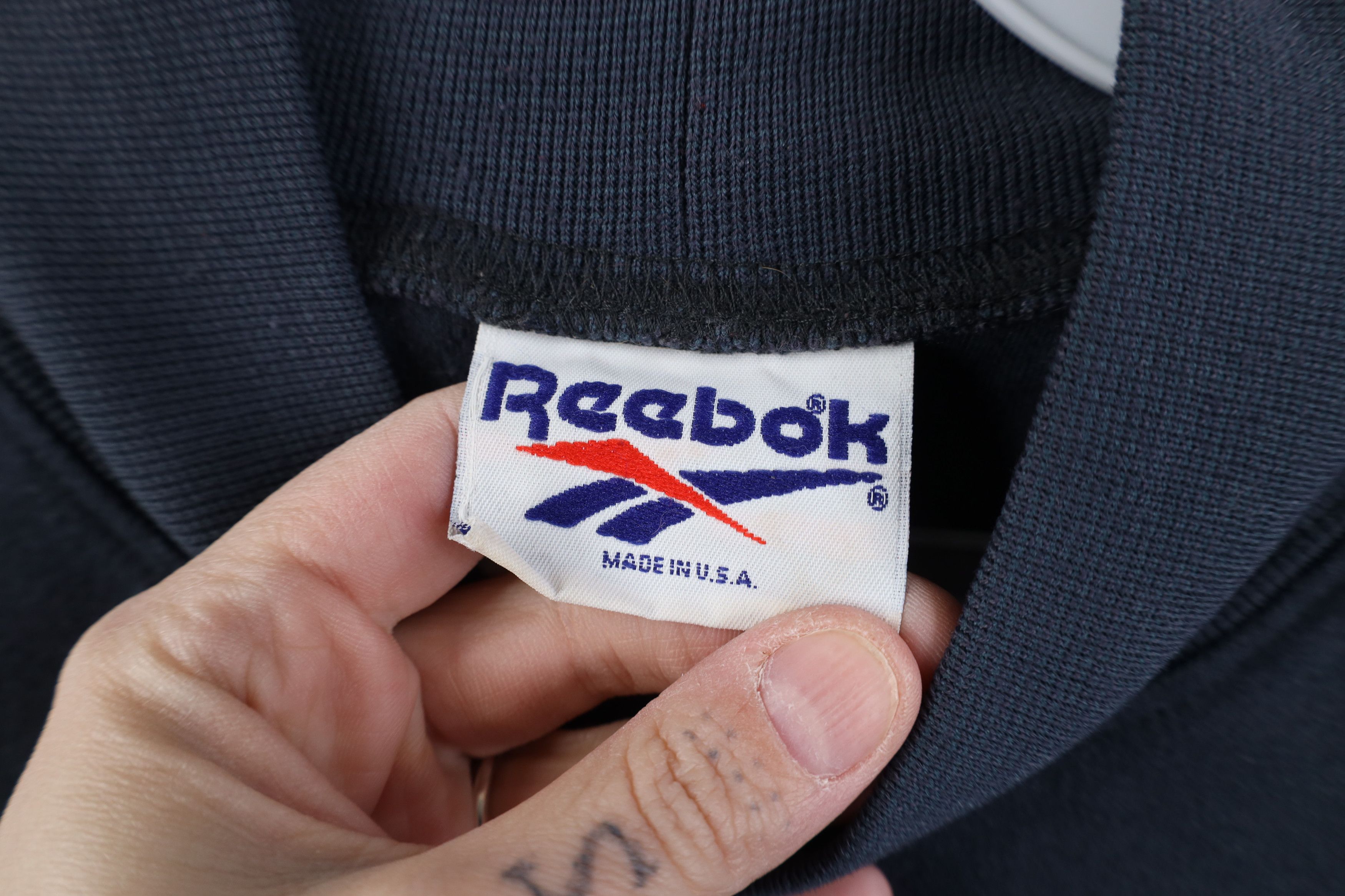 Reebok Vintage 90s Reebok Knit Mock Neck Long Sleeve T-Shirt USA Size US L / EU 52-54 / 3 - 9 Thumbnail