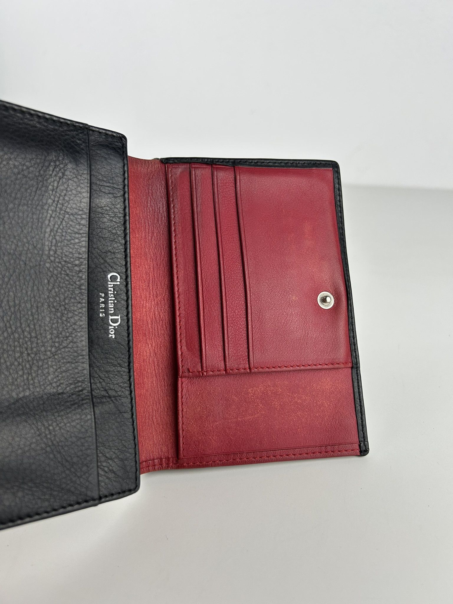 Dior Vintage 90s Dior leather bifold wallet Size ONE SIZE - 12 Thumbnail