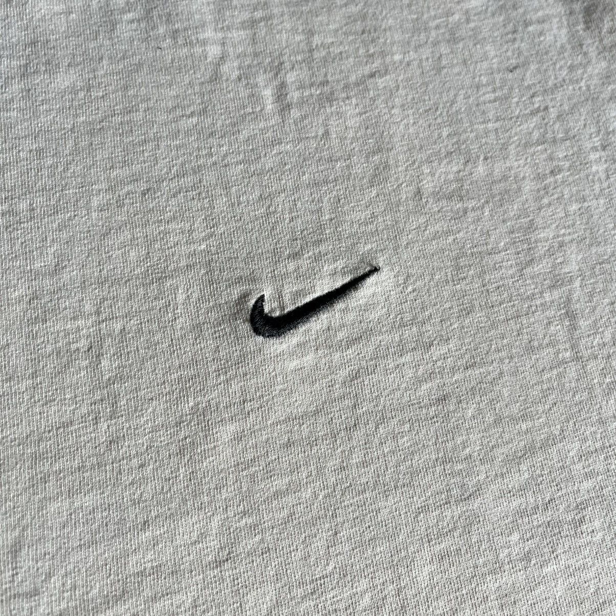 Nike × Vintage Vintage 2000s Nike Beige Swoosh Basic Logo Stitched Tee Size US XL / EU 56 / 4 - 3 Thumbnail