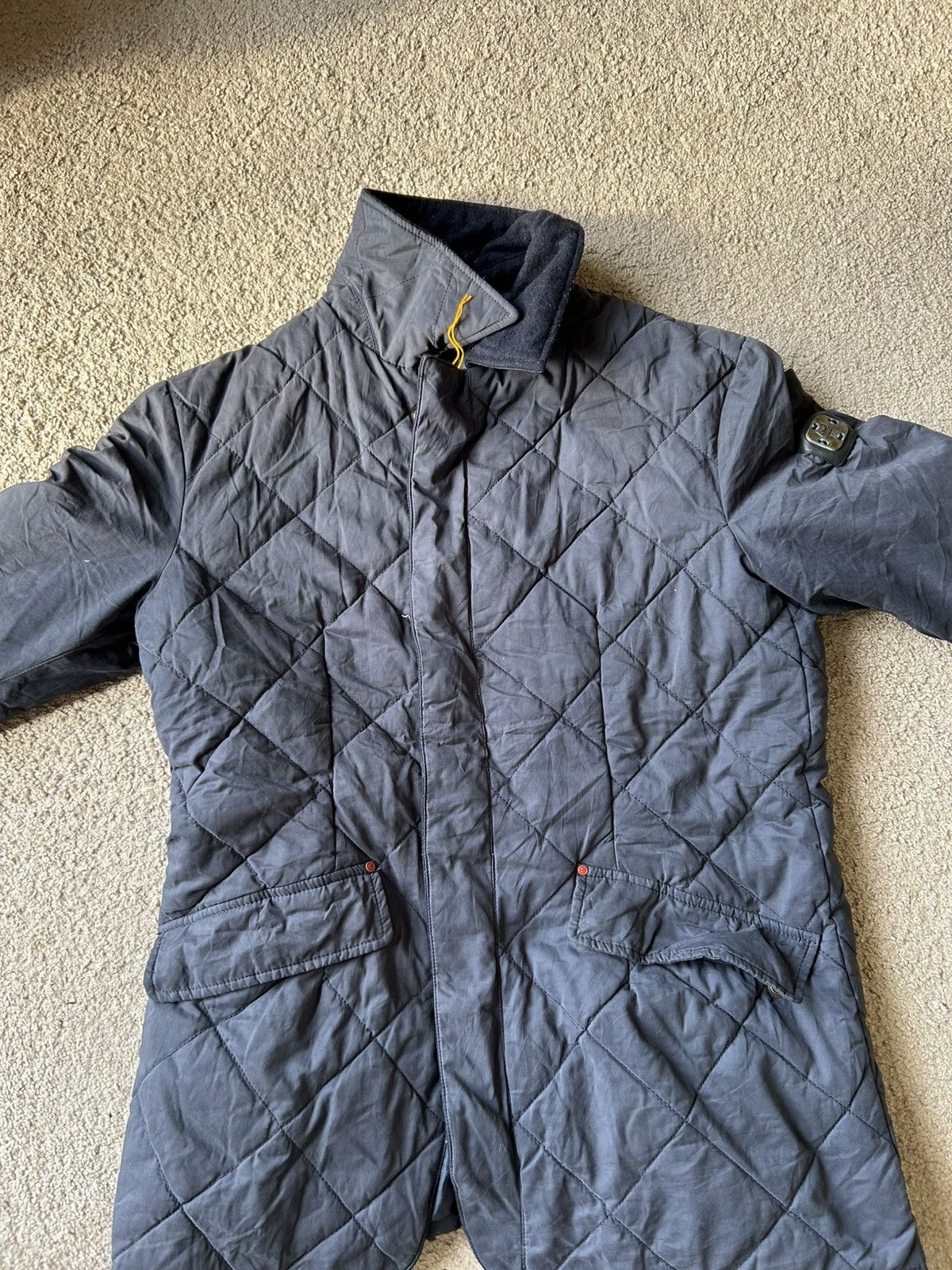 Other Armani Jeans Navy Quilted Coat Men’s Small Size US S / EU 44-46 / 1 - 1 Thumbnail