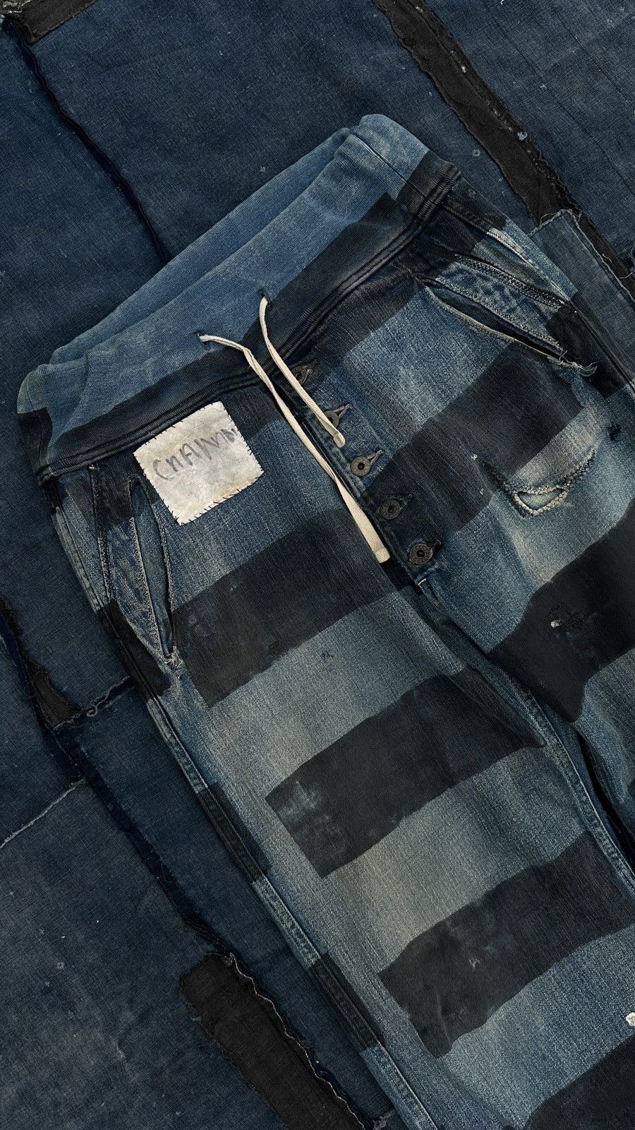 Kapital Kapital Kountry redux Prisoner Painted prison Denim Pant Size US 34 / EU 50 - 4 Thumbnail