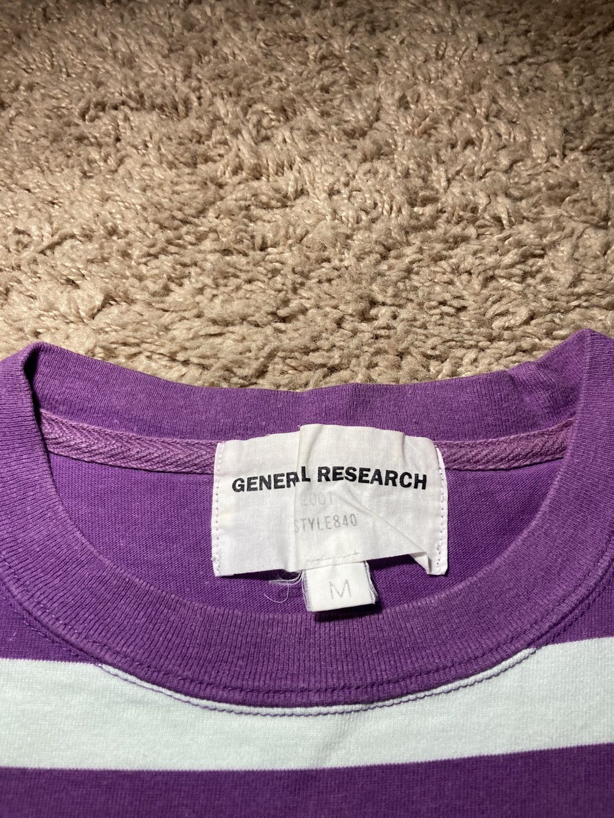 General Research 2001 General Research Ice Blue Purple Striped Logo 90s Size US M / EU 48-50 / 2 - 5 Thumbnail